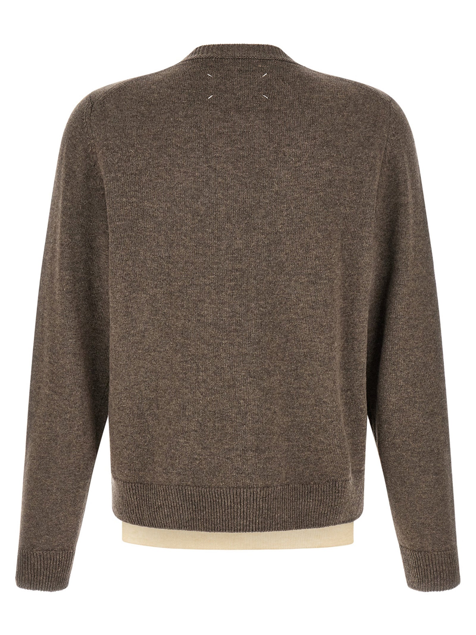 Brown Virgin Wool Cardigan
