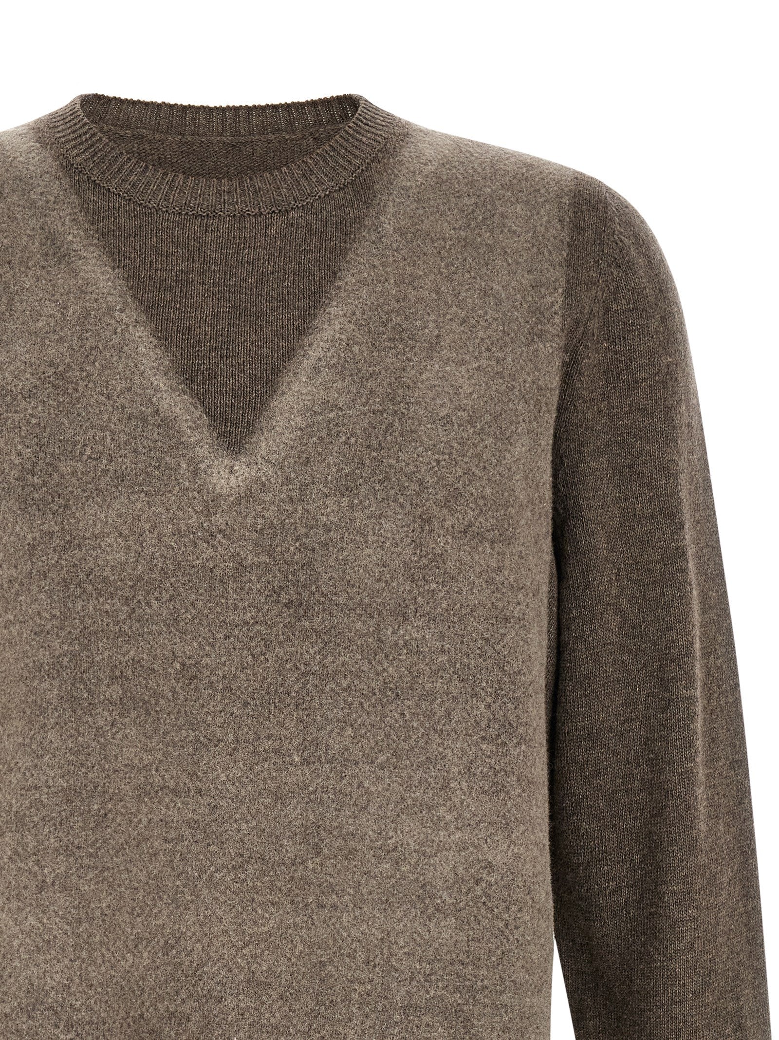 Brown Virgin Wool Cardigan