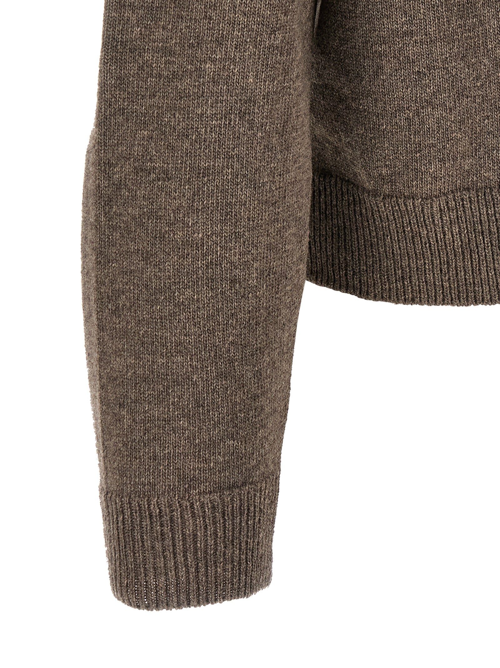 Brown Virgin Wool Cardigan