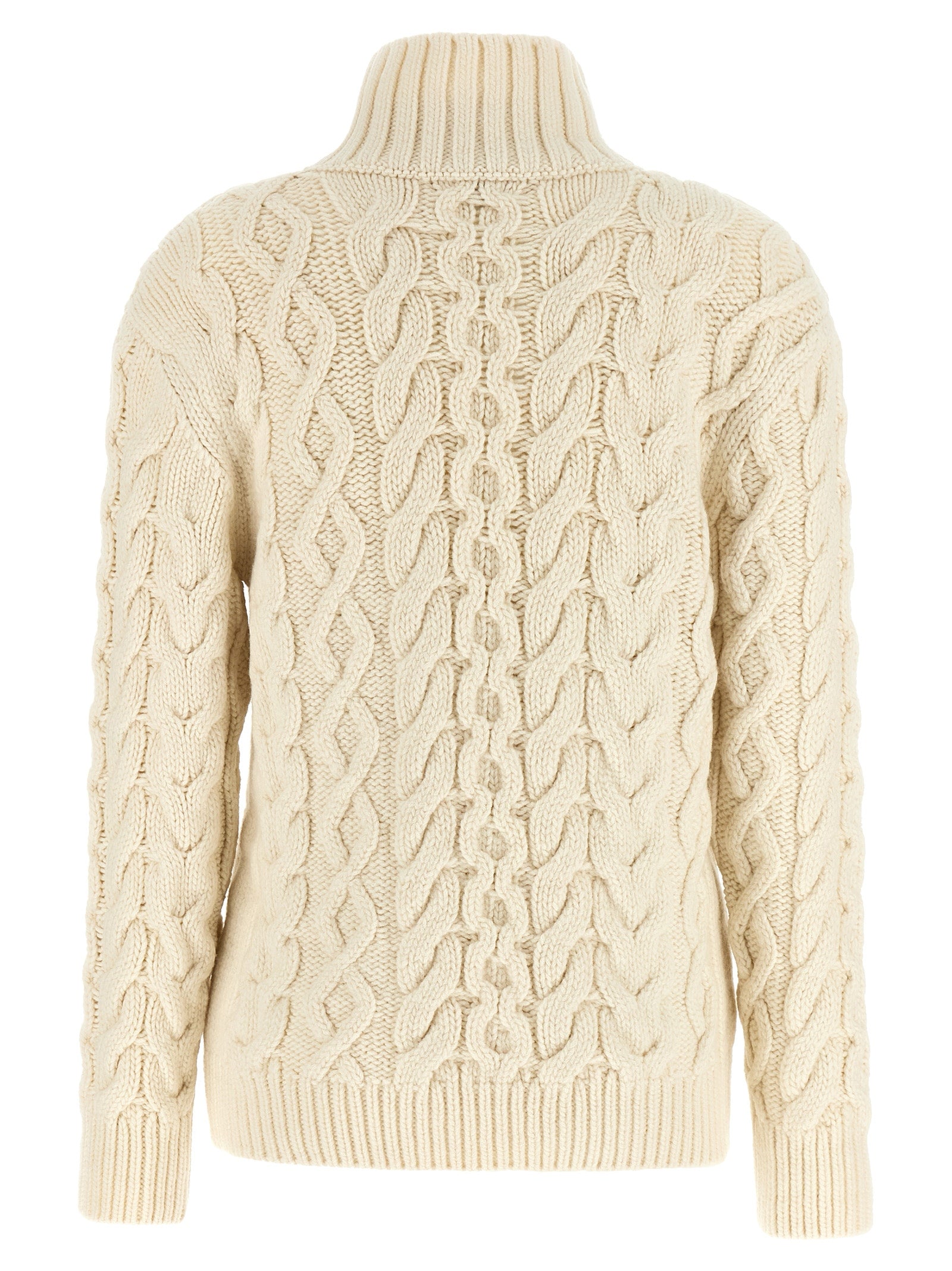 White Virgin Wool Cardigan