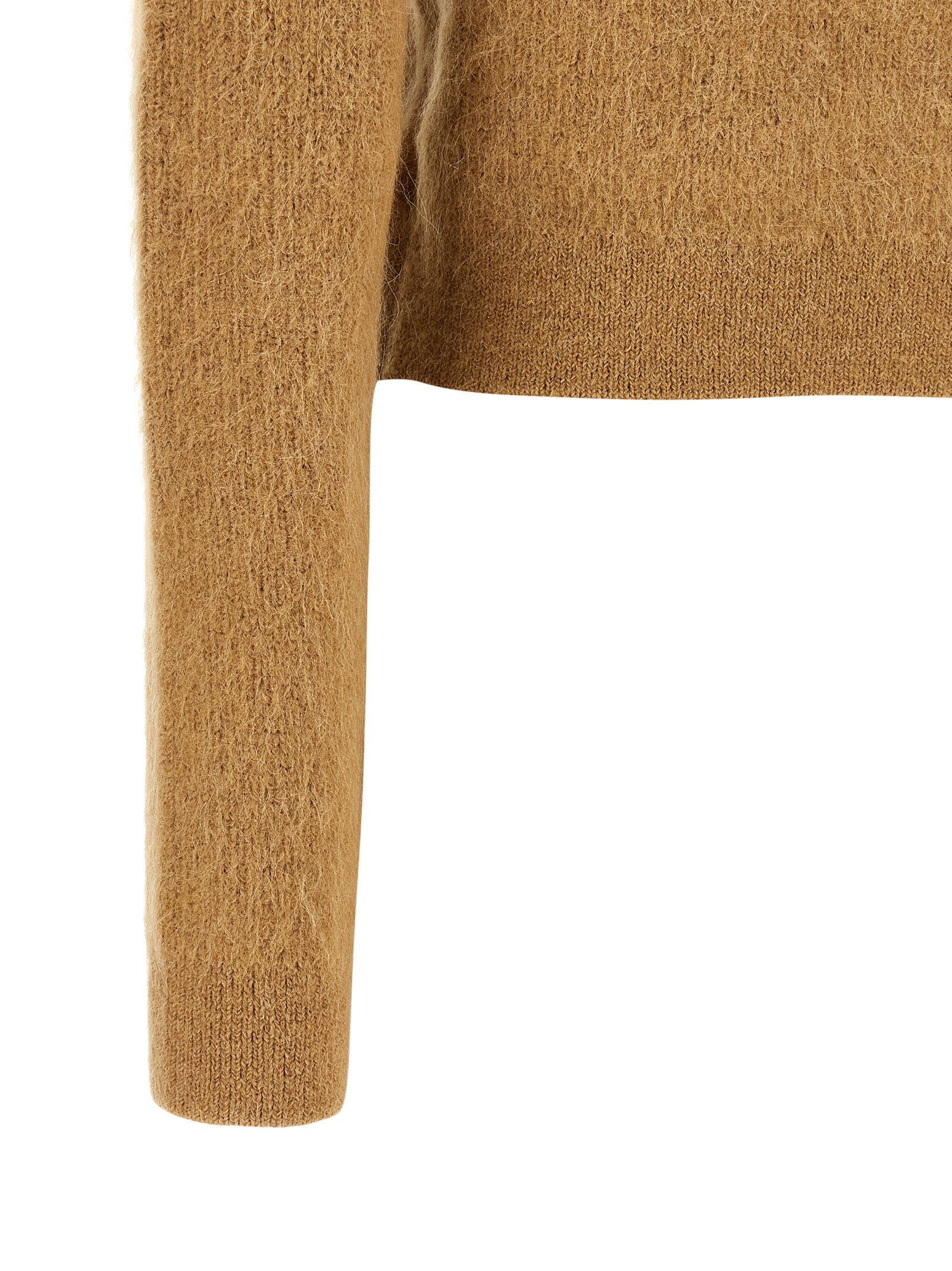 Brown Polyester Cardigan