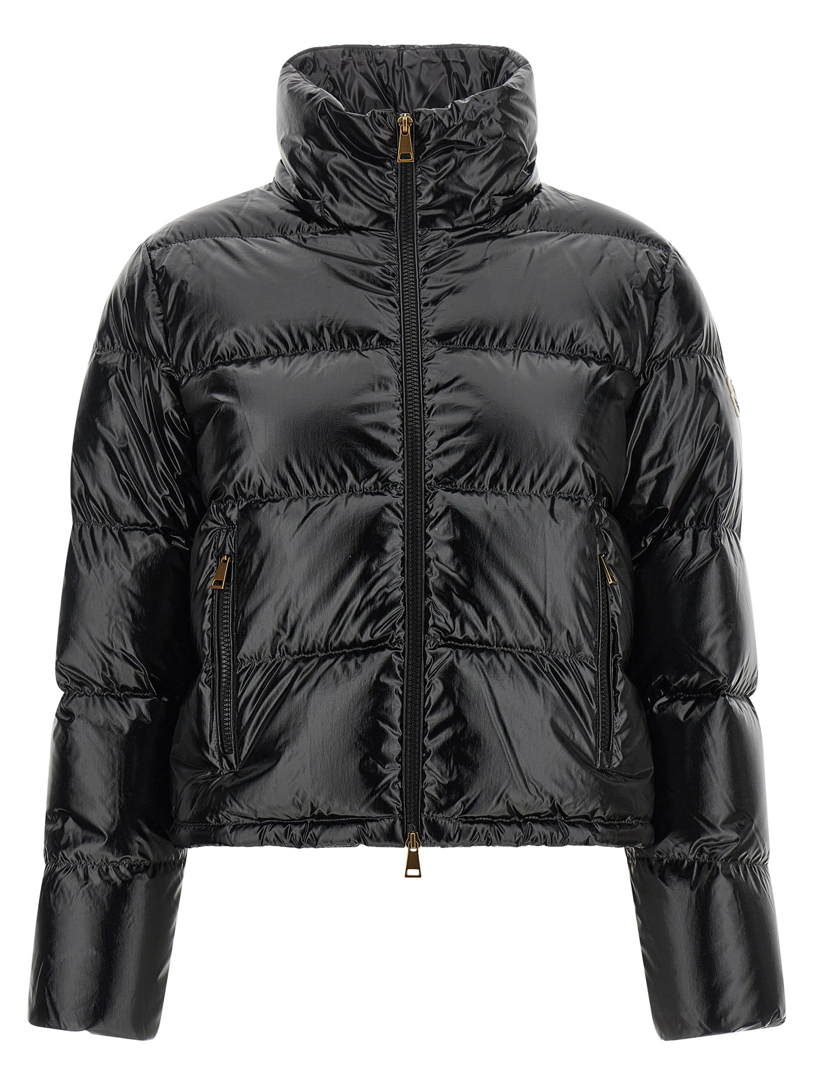 Black Polyamide Full-Length Jacket