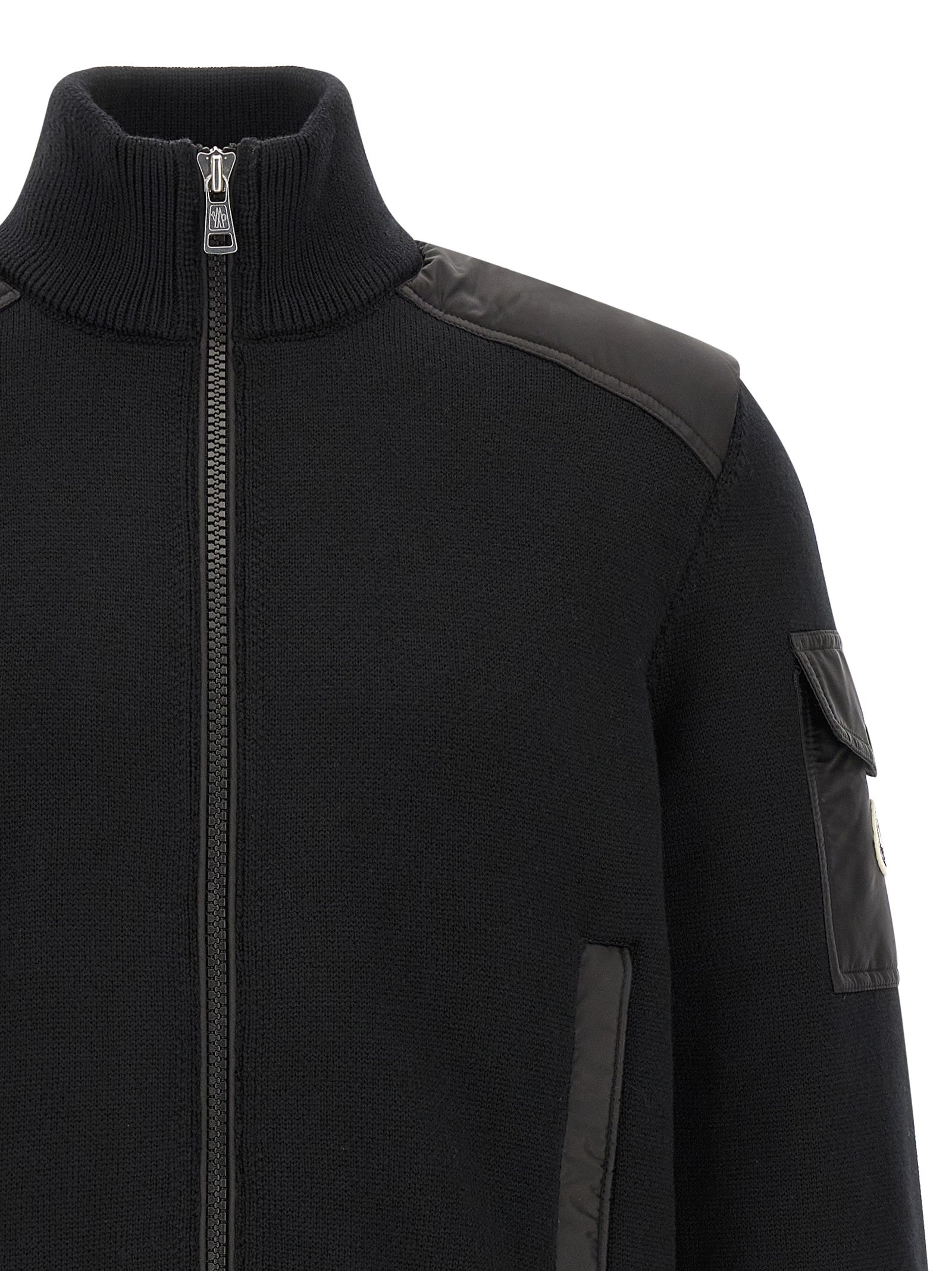 Black Polyamide Cardigan