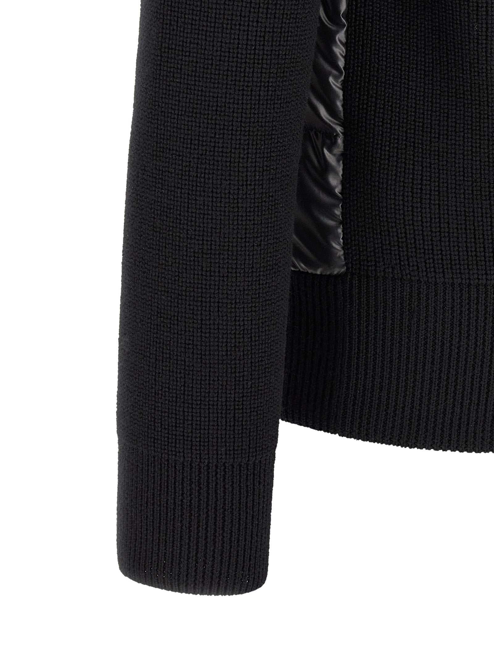 Black Polyester Cardigan