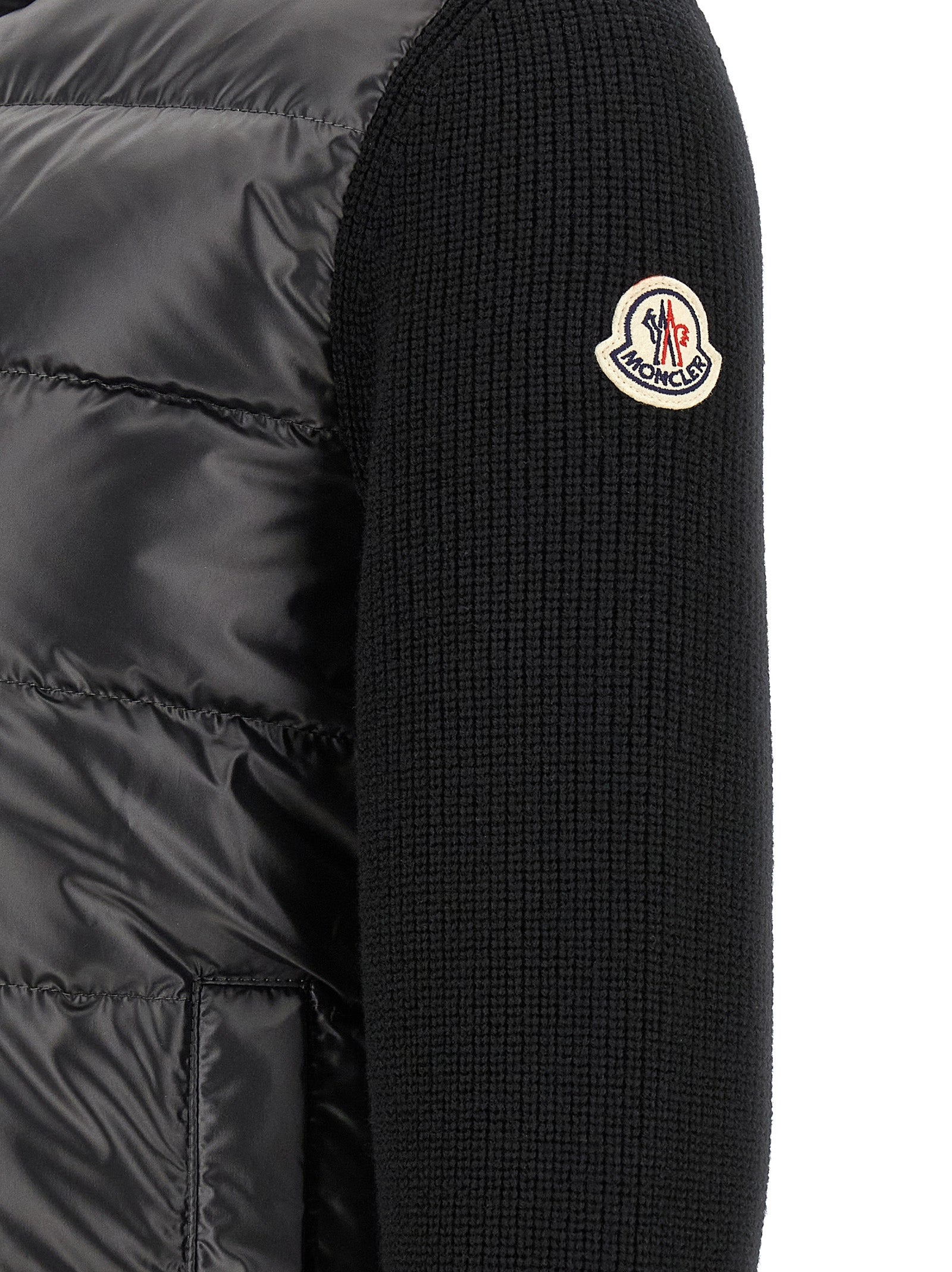 Black Polyester Cardigan