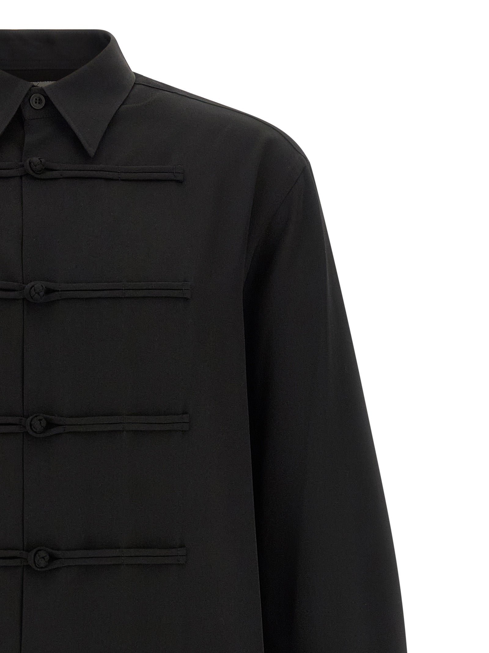 Black Wool Blouse