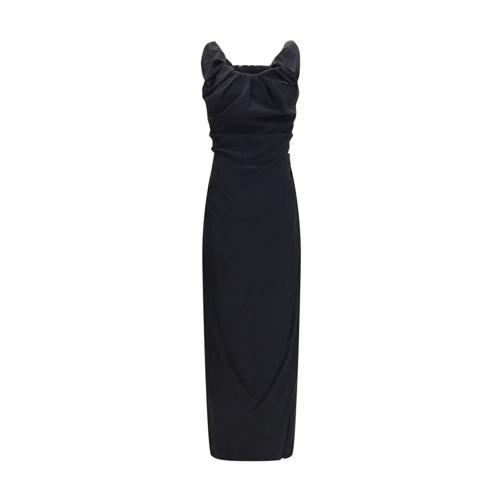 Black Viscose Casual Dress