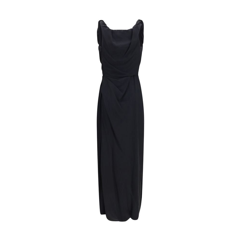 Black Viscose Casual Dress