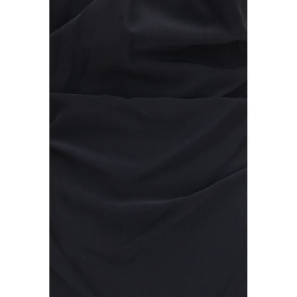 Black Viscose Casual Dress
