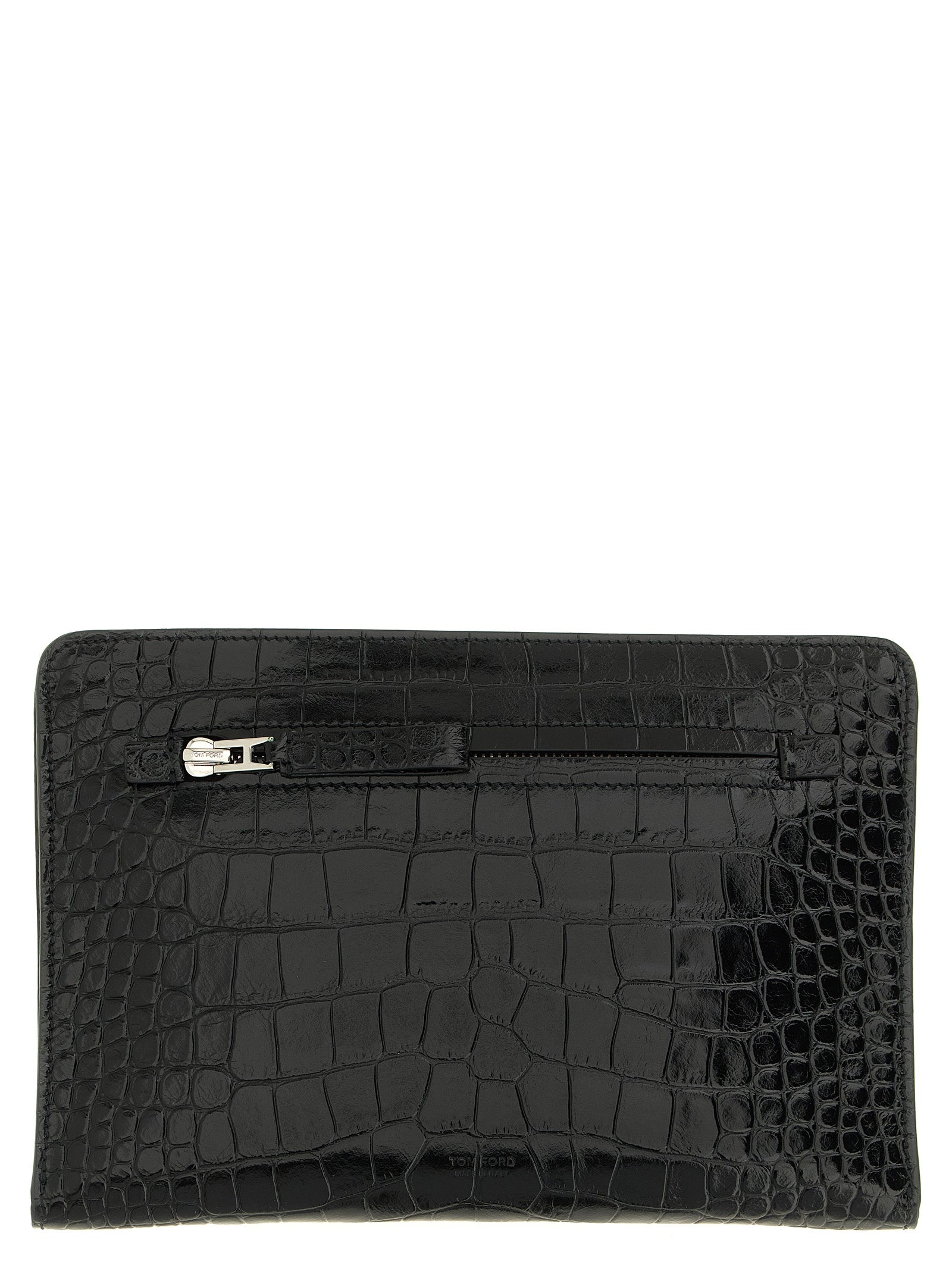 Black Calfskin Clutch Bag