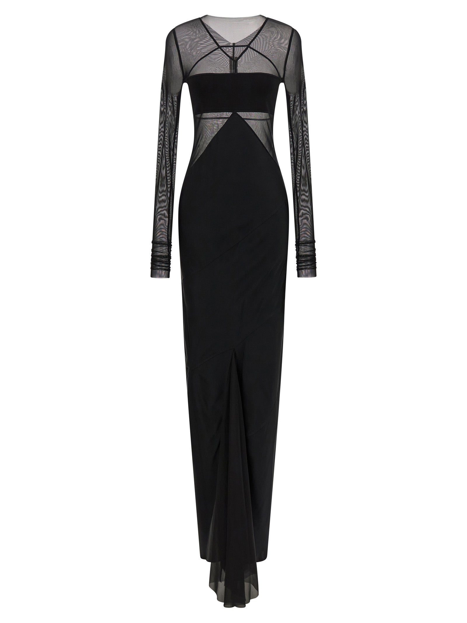 Black Nylon Long Dress