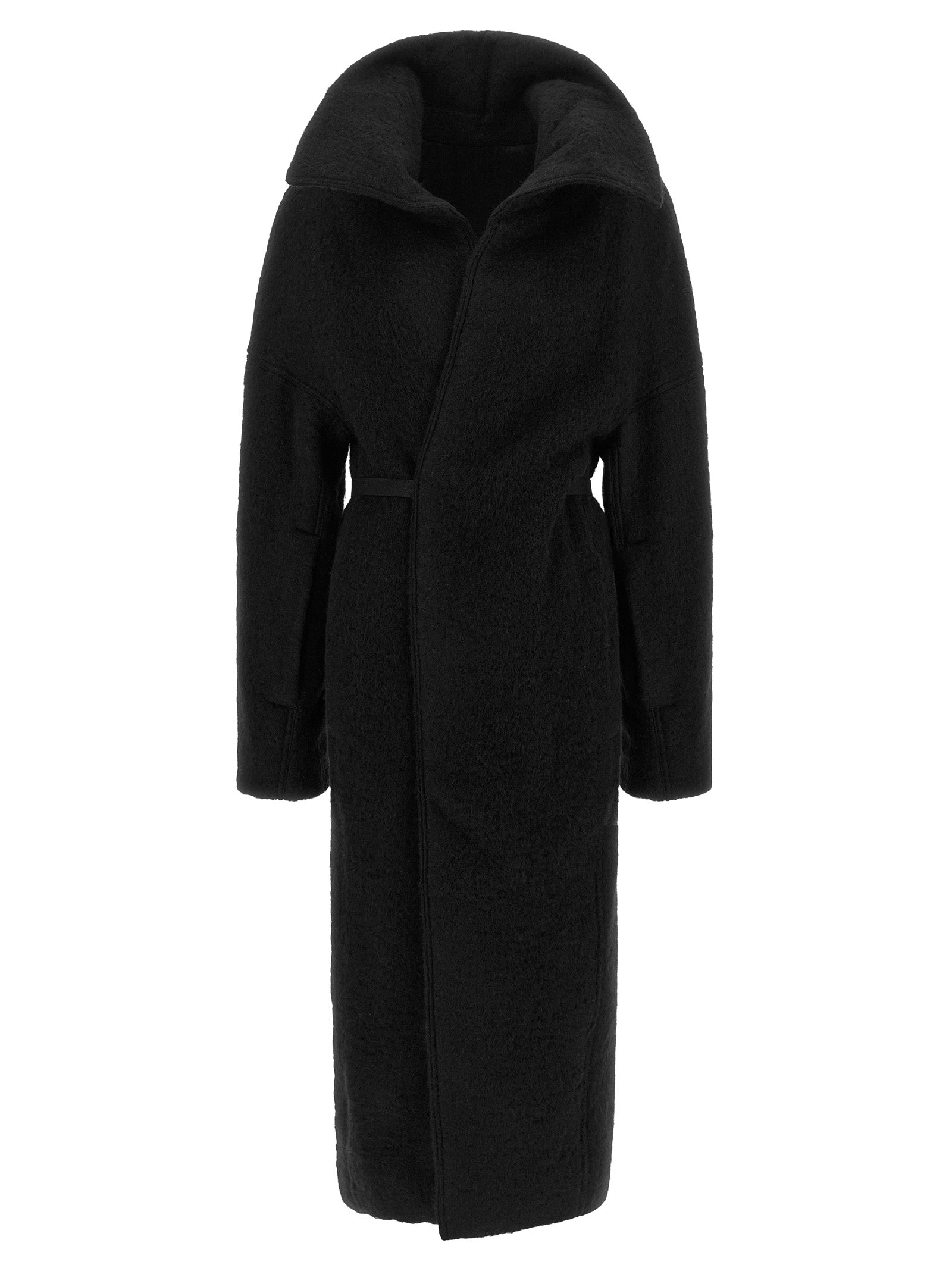 Black Marabou Coat