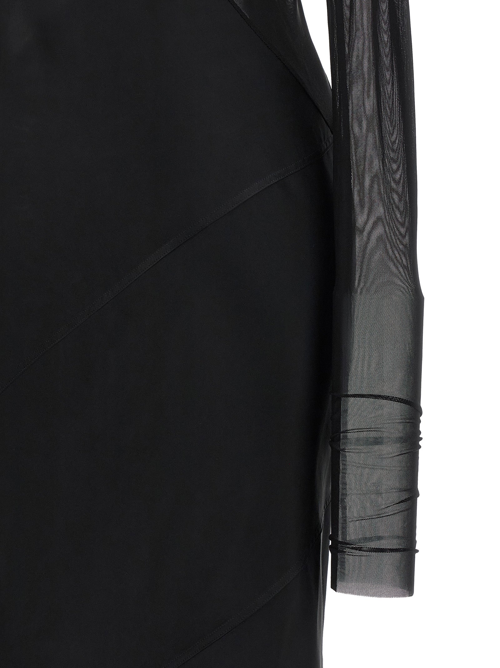 Black Nylon Long Dress