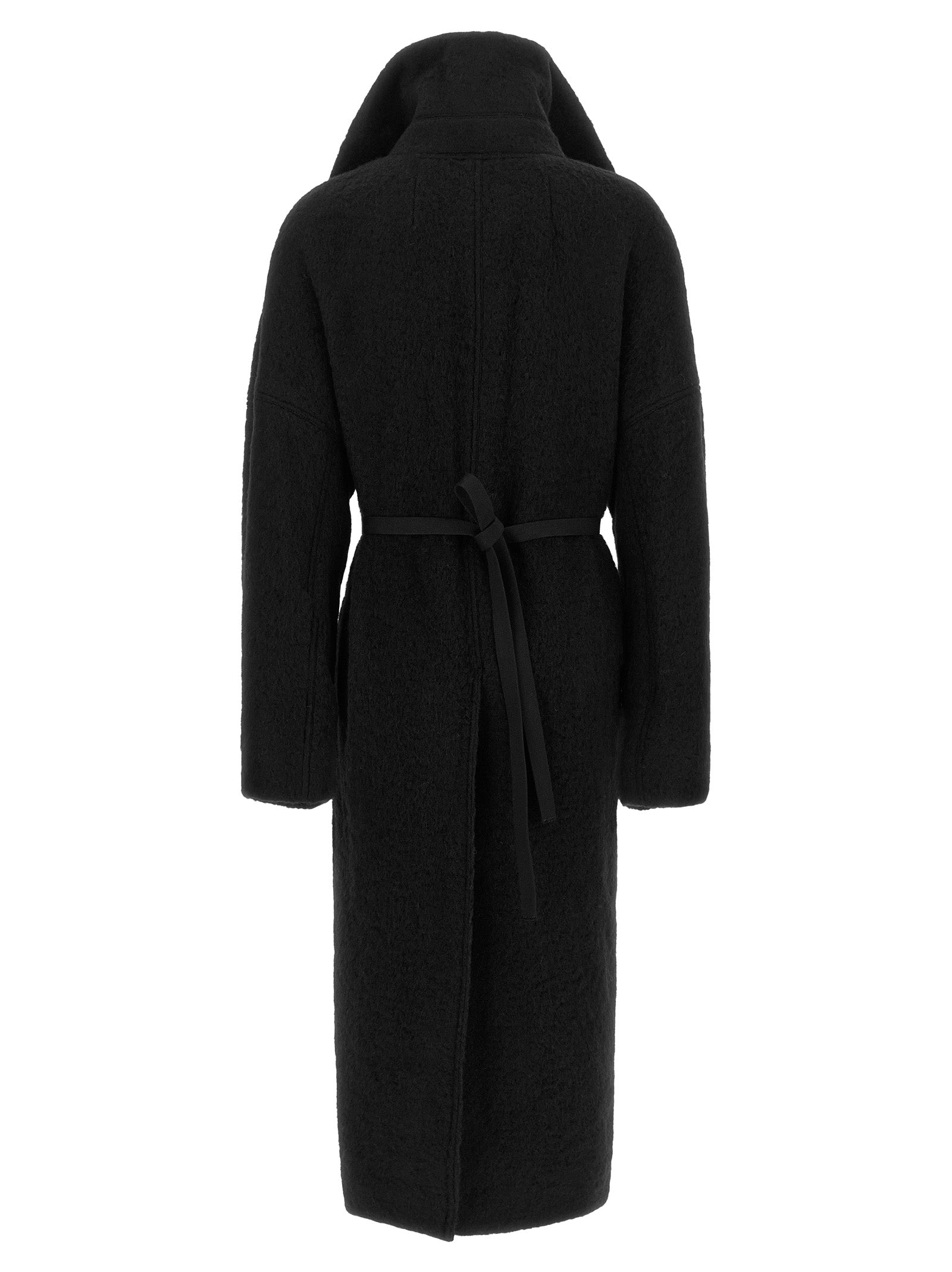 Black Marabou Coat