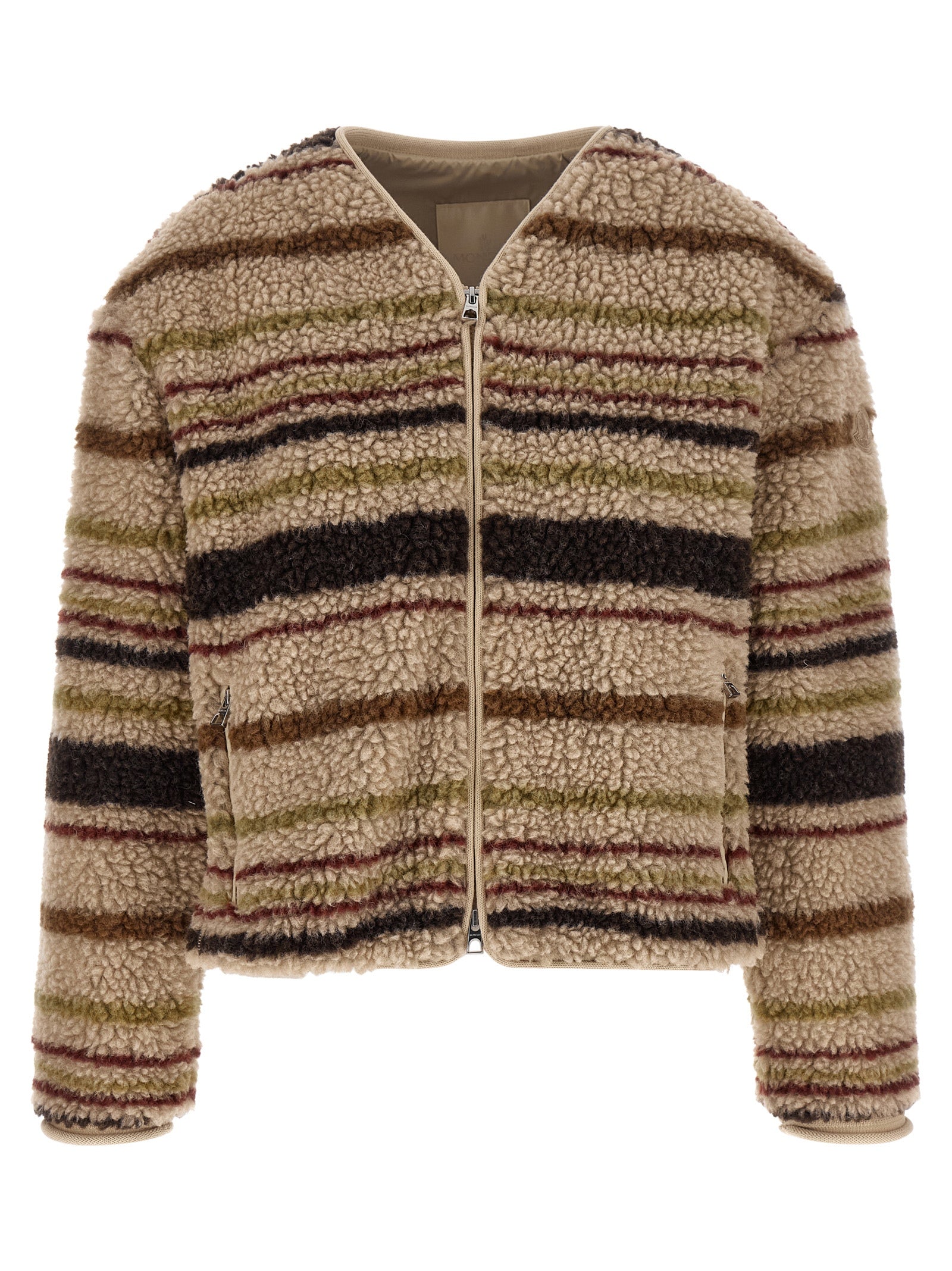 Brown Polyester Cardigan