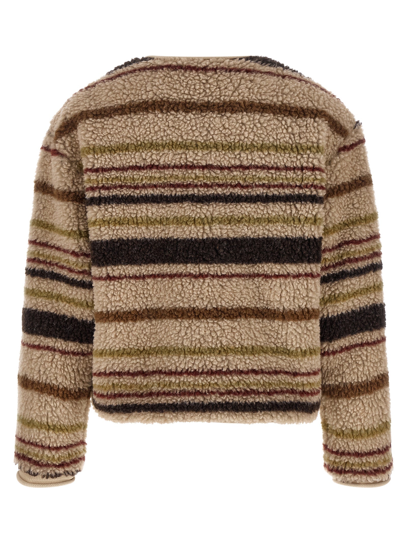 Brown Polyester Cardigan