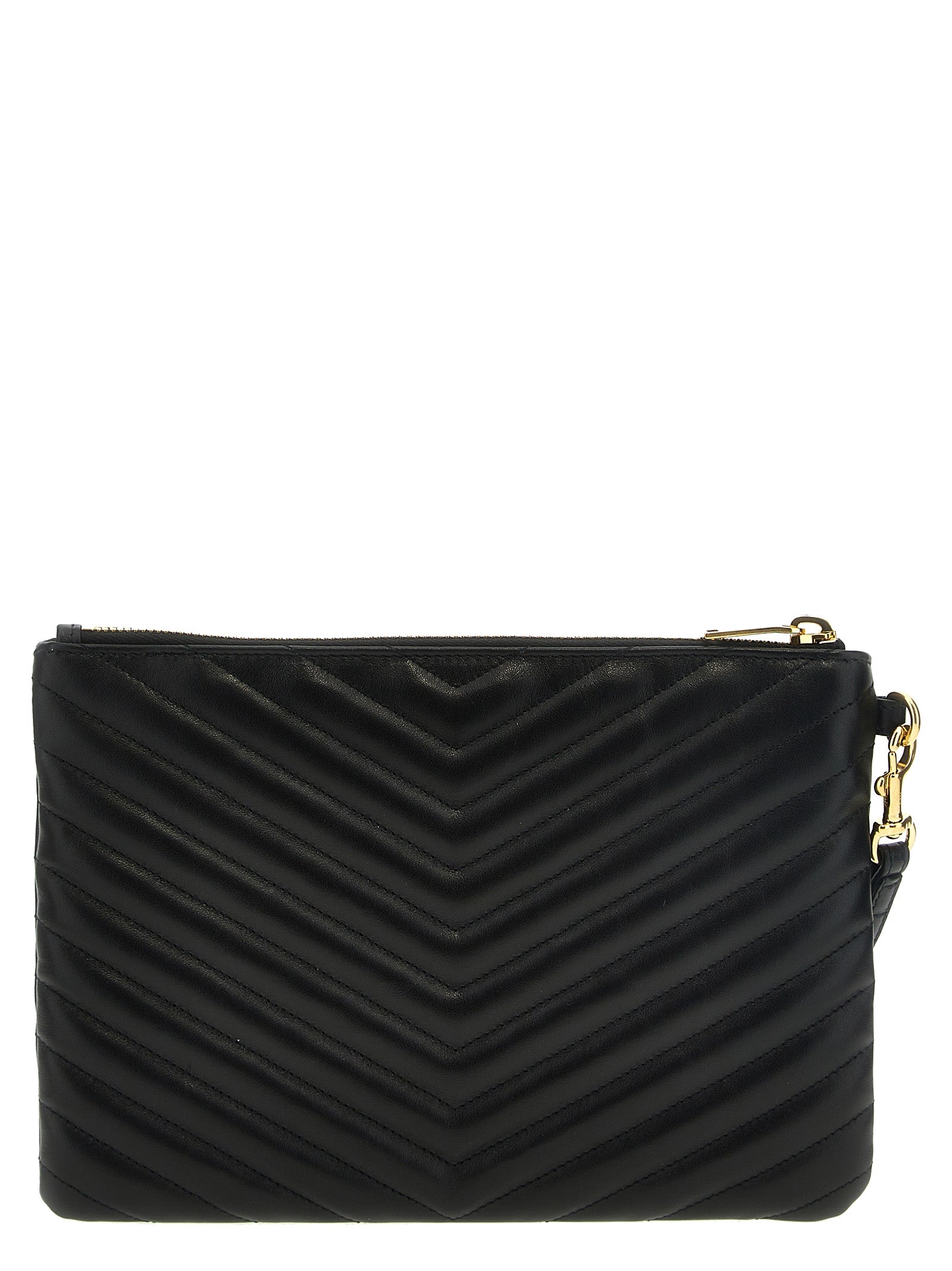 Black Calfskin Clutch Bag