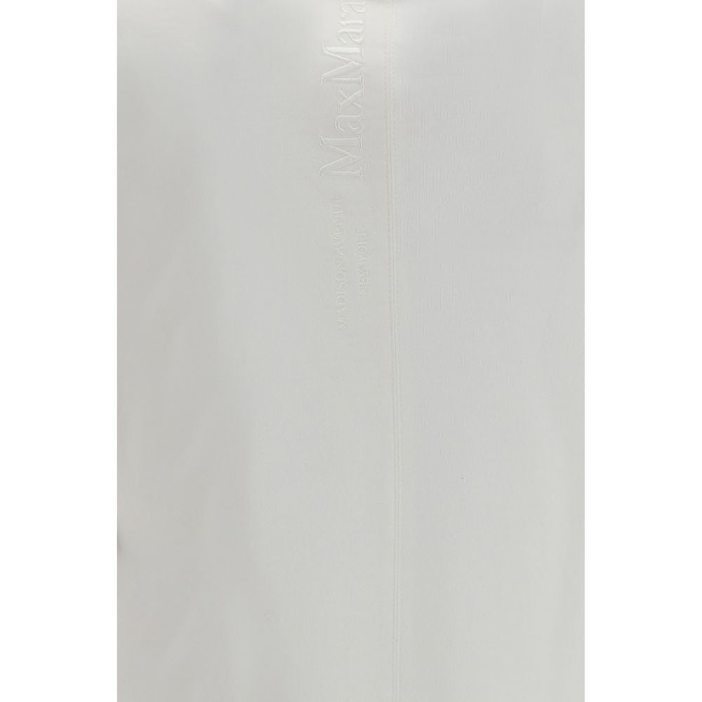 White Cotton Long Sleeve T-Shirt