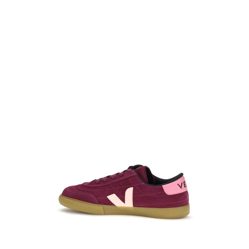 Purple Calf Leather Bos Taurus Low Top Sneakers
