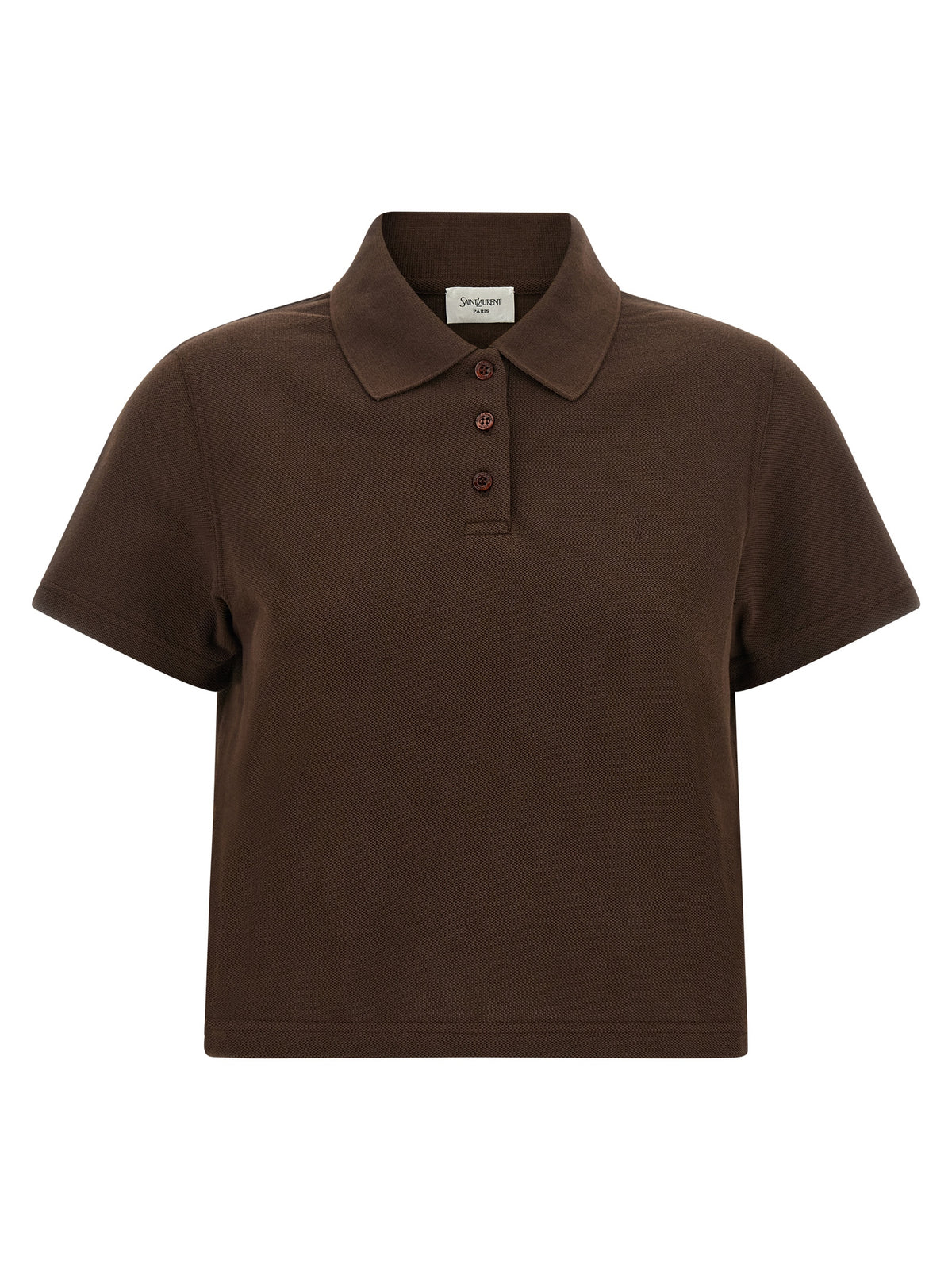 Brown Cotton Polo Shirt