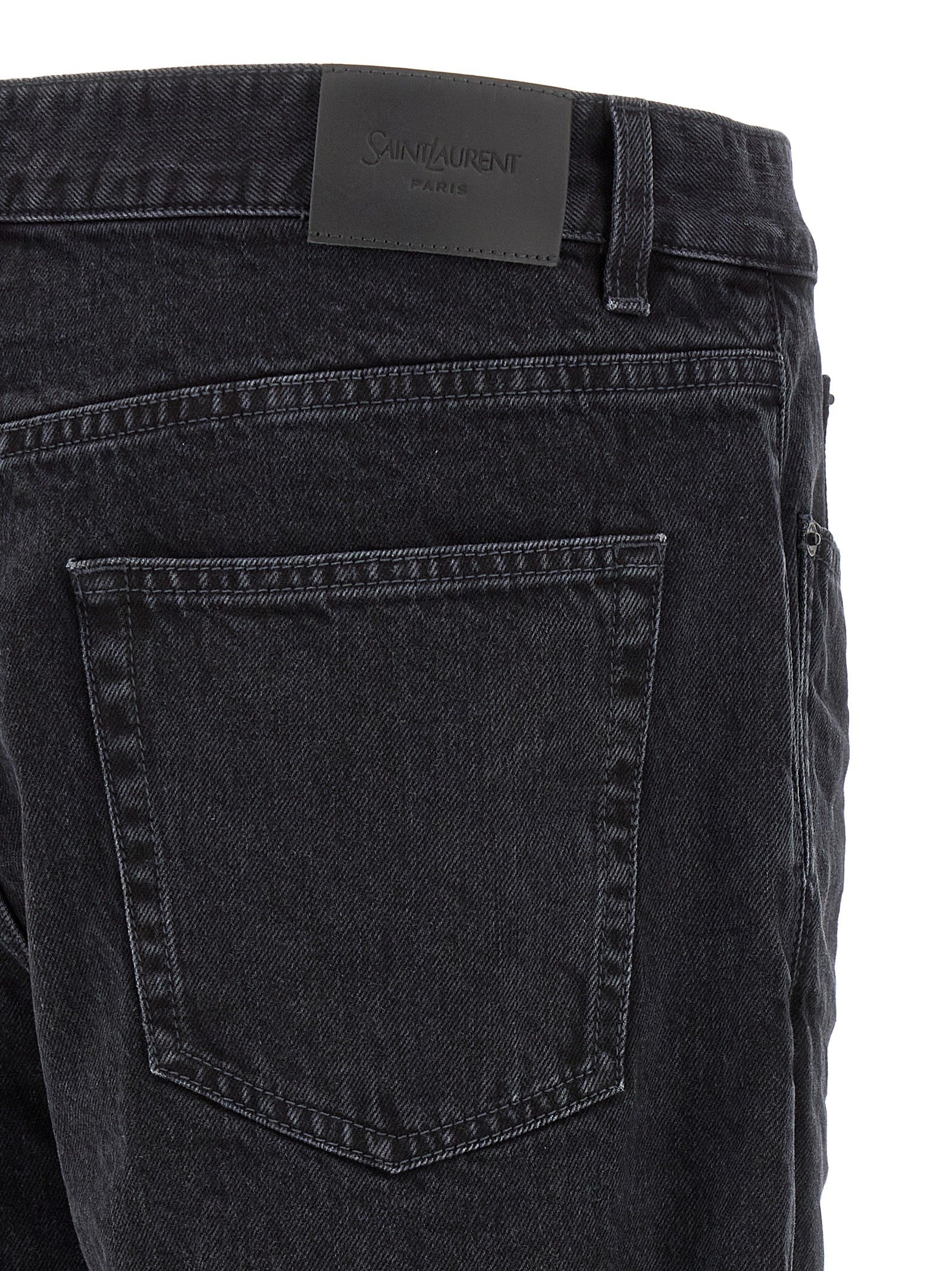 Black Cotton Relaxed Fit Jeans