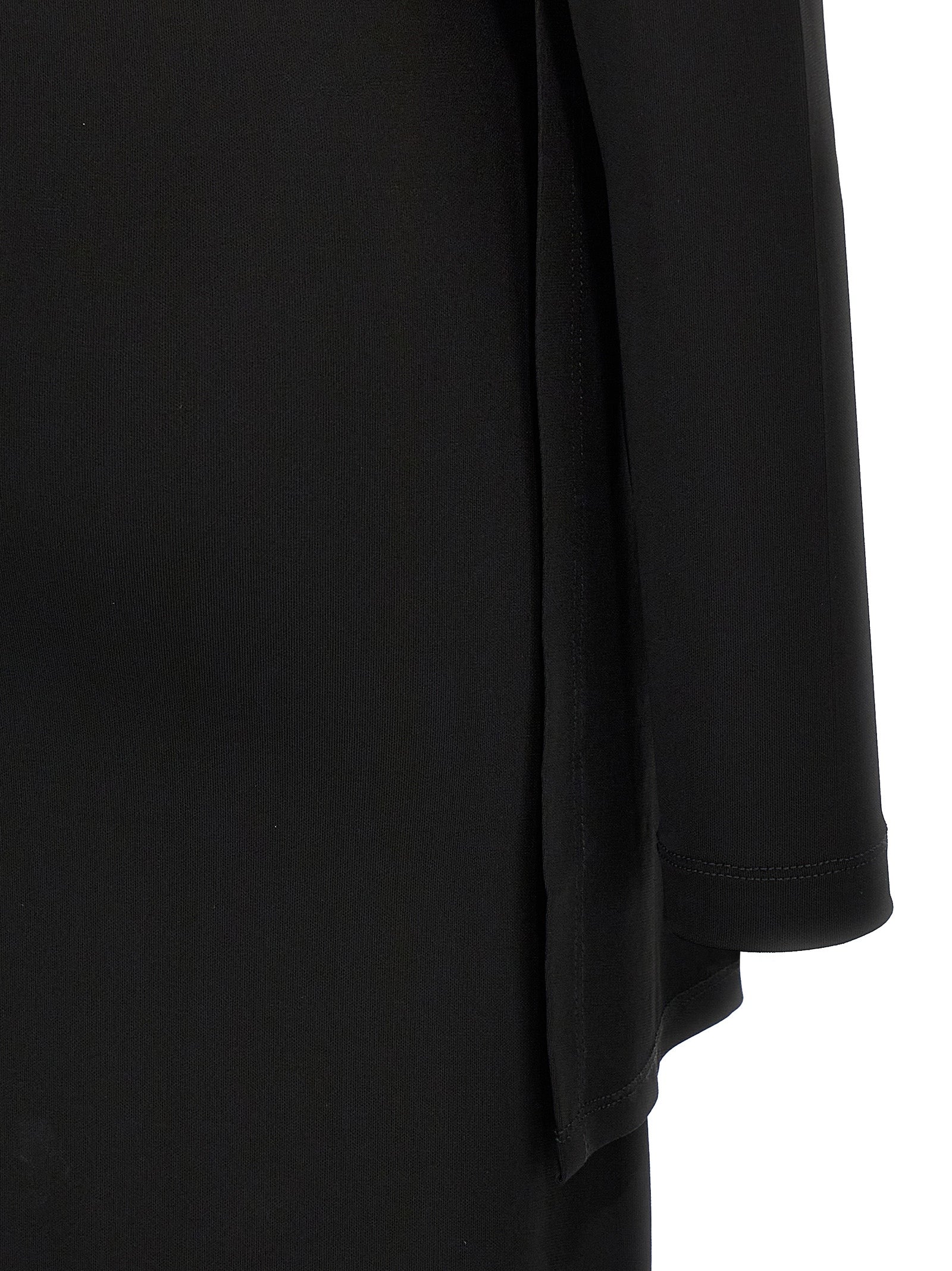 Black Viscose Long Dress