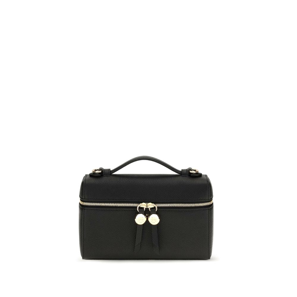 Black Calf Leather Bos Taurus Shoulder Bag