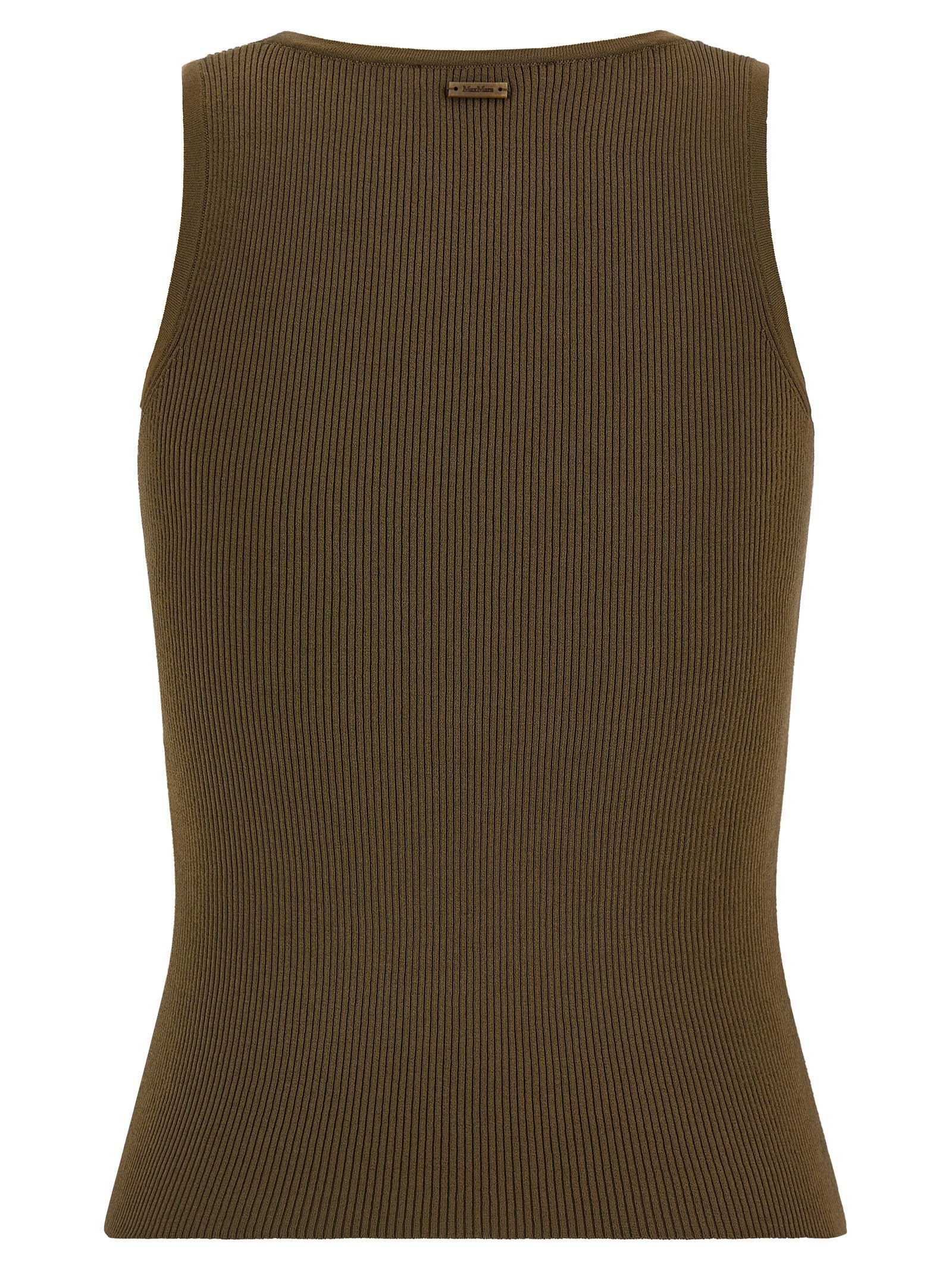 Bicolor Viscose Sleeveles T-Shirt
