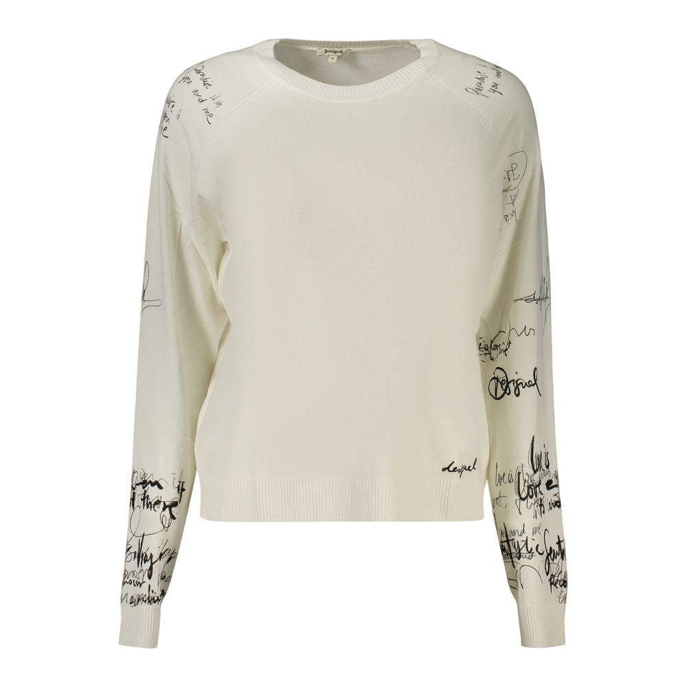 White Viscose Women's Top