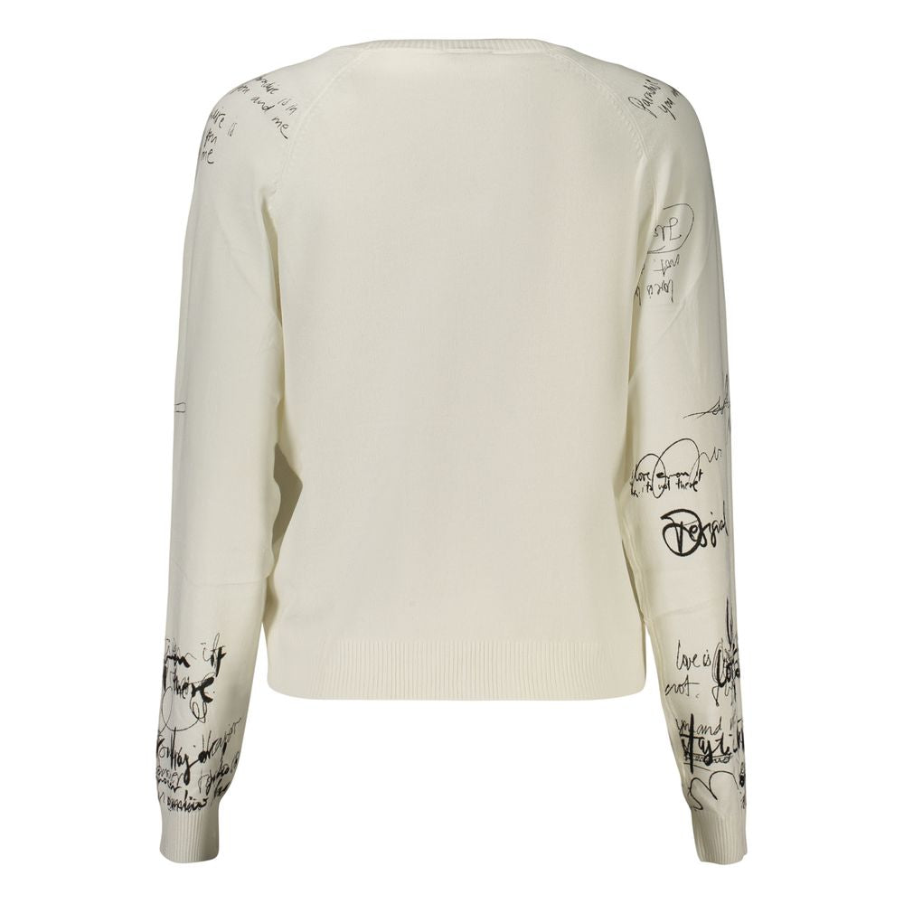 White Viscose Women's Top