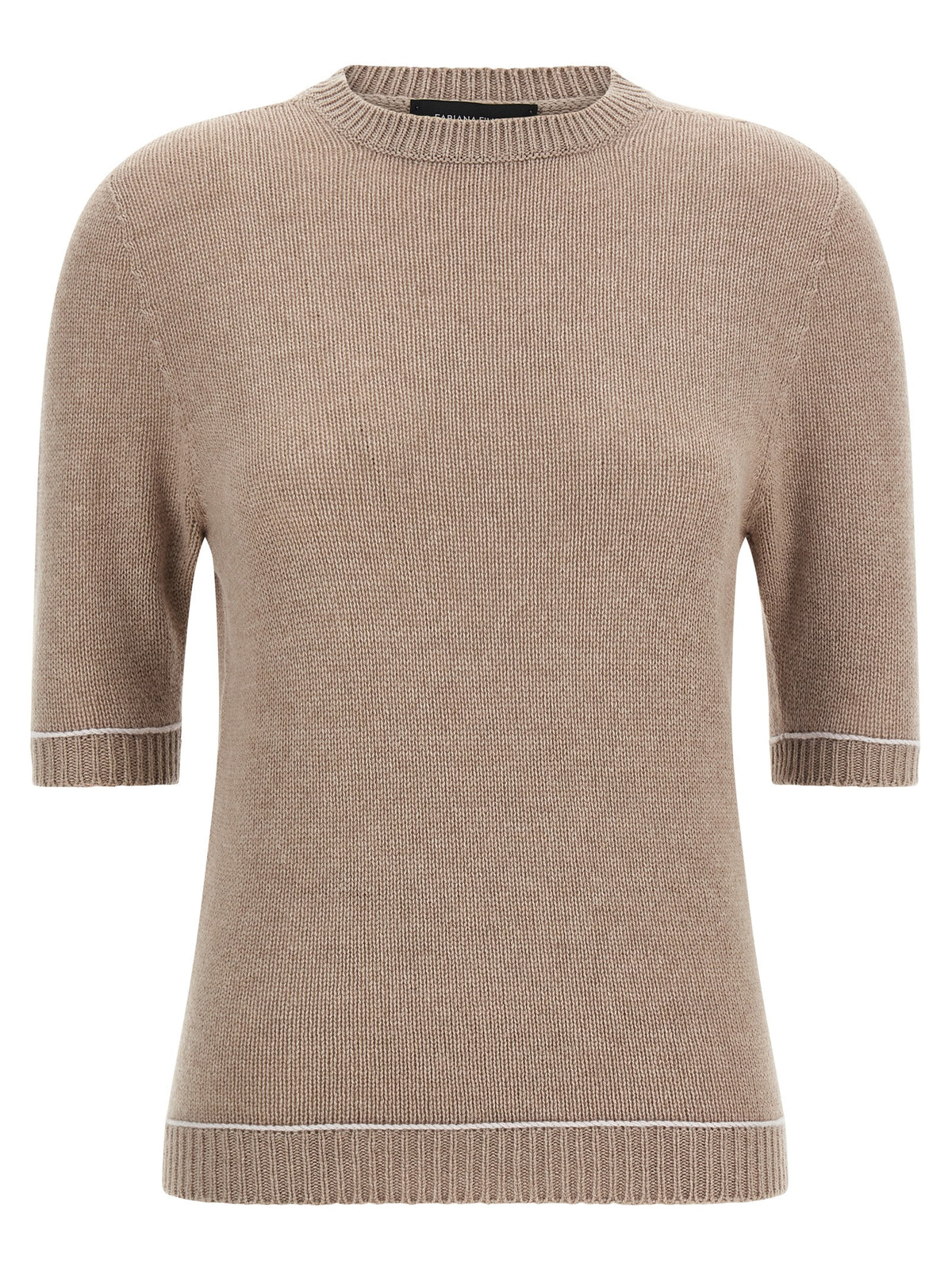 Beige Virgin Wool Cardigan