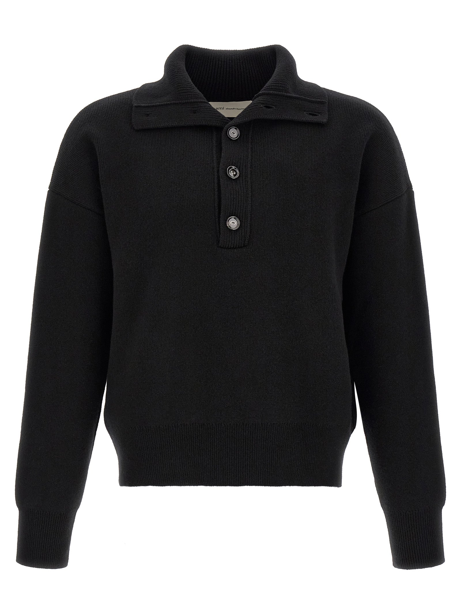 Black Wool Cardigan