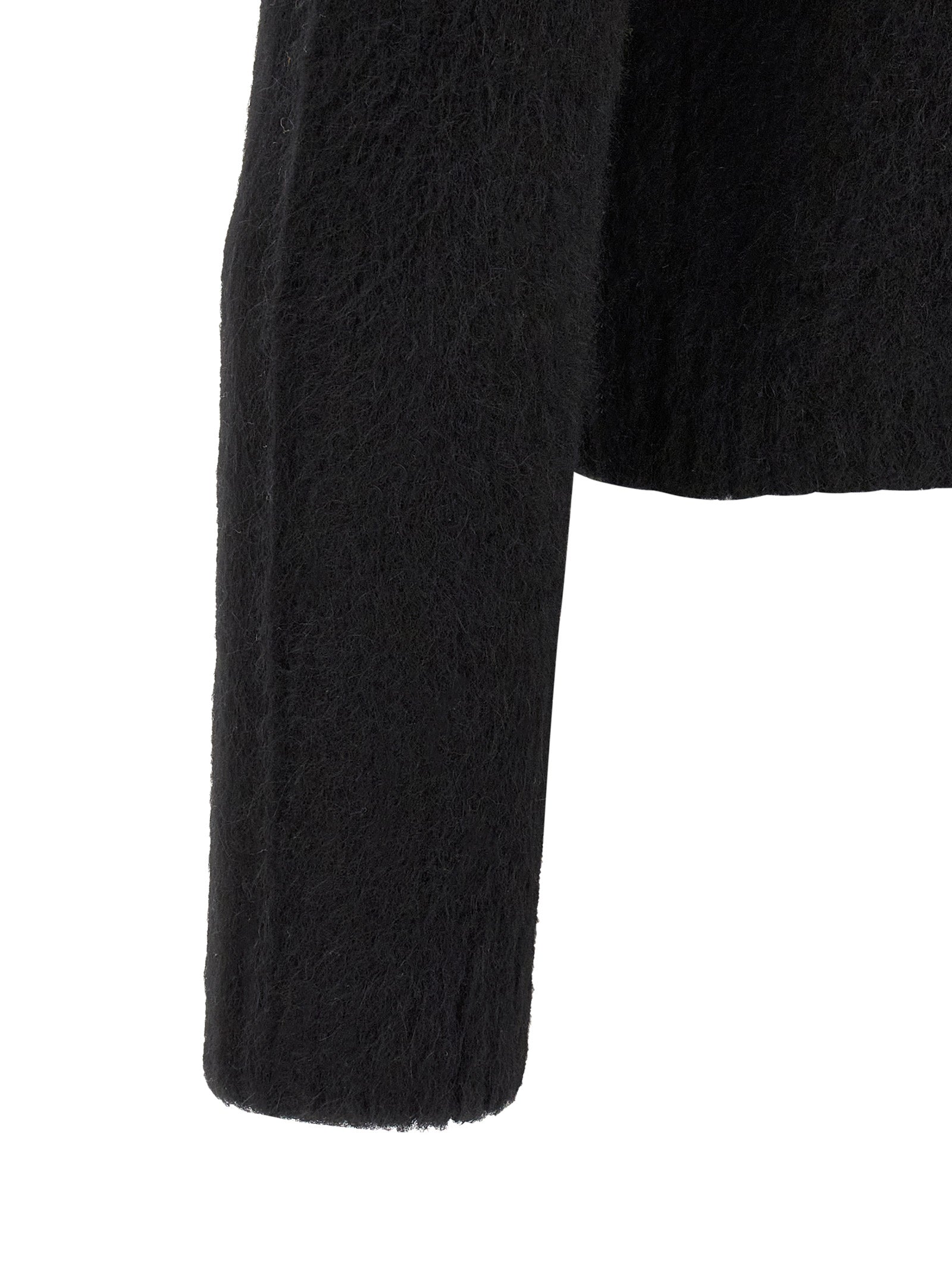 Black Wool Cardigan