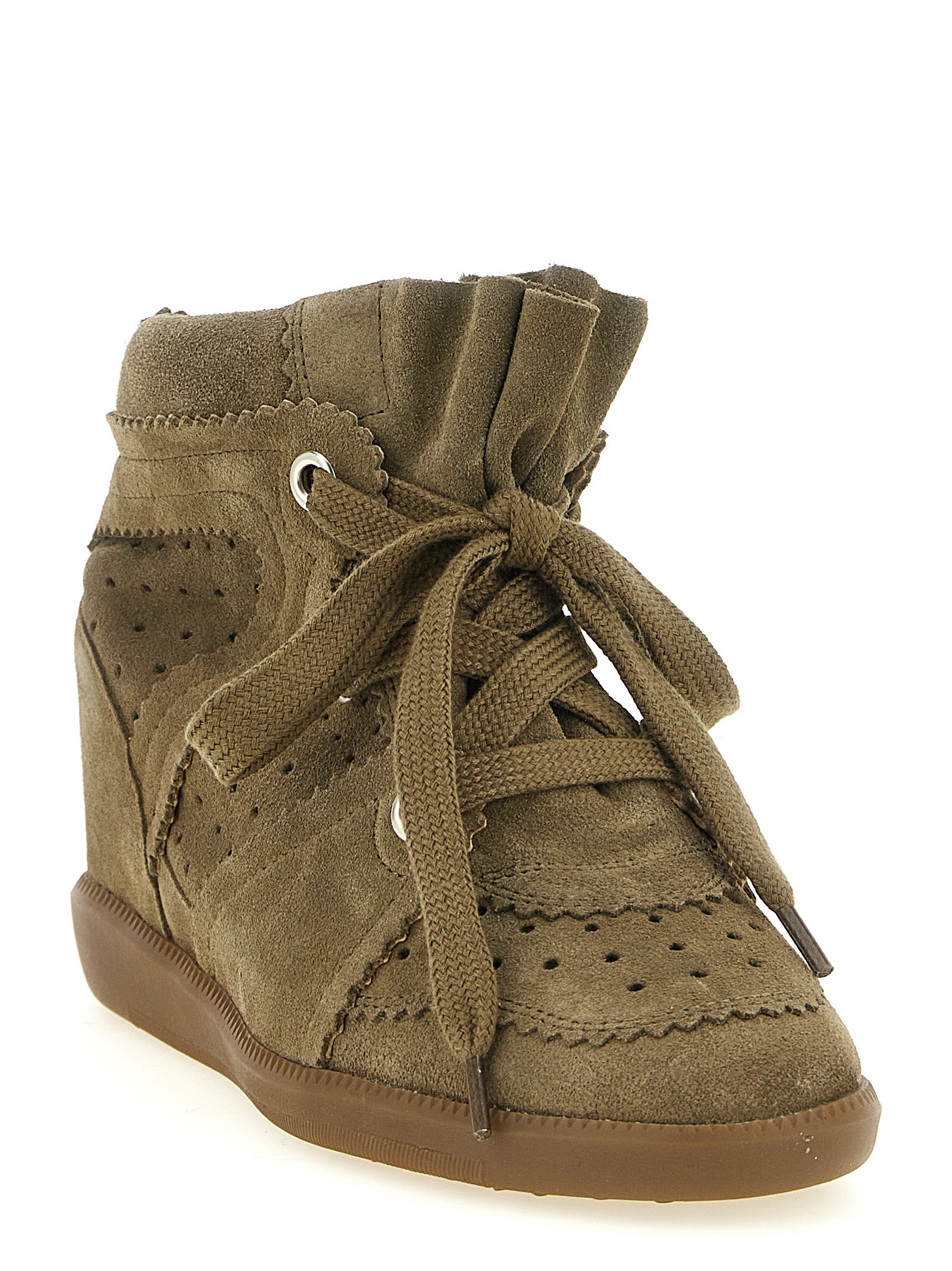 Beige Cowhide Sneakers