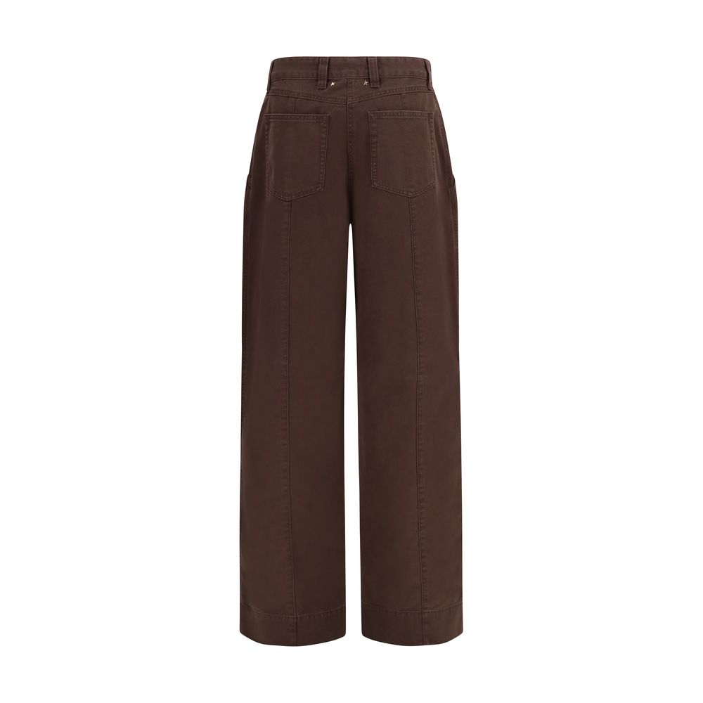 Brown Cotton Cargo Pants