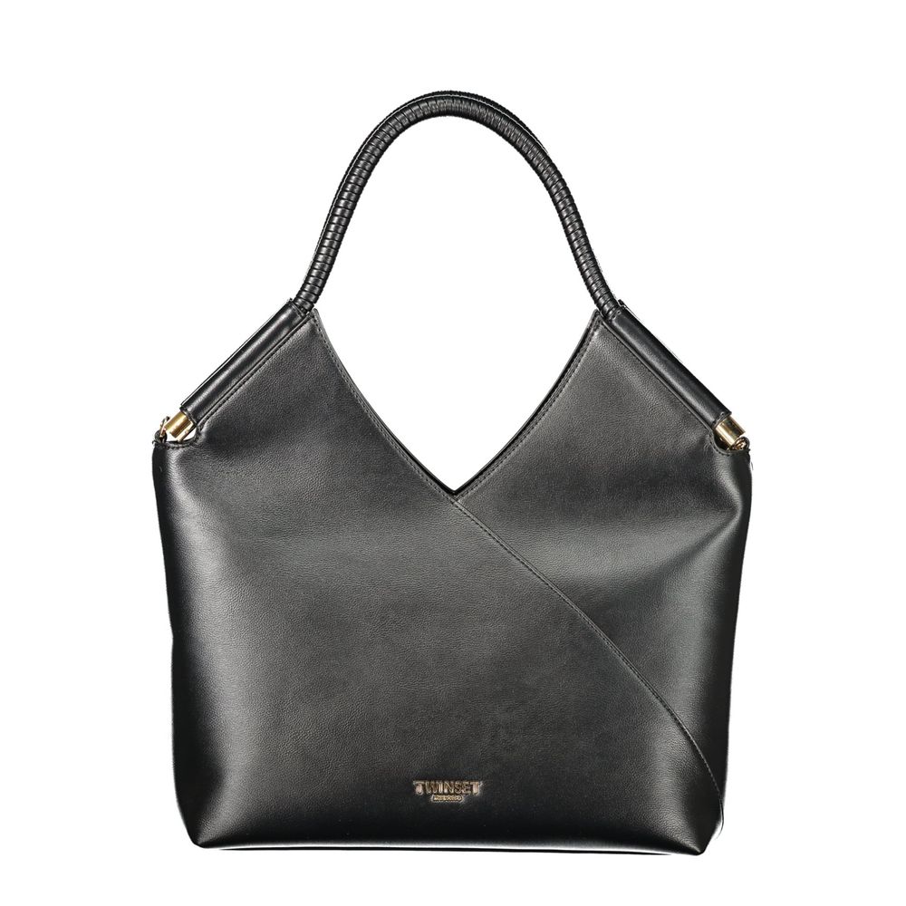 Black Polyurethane Women's Bag