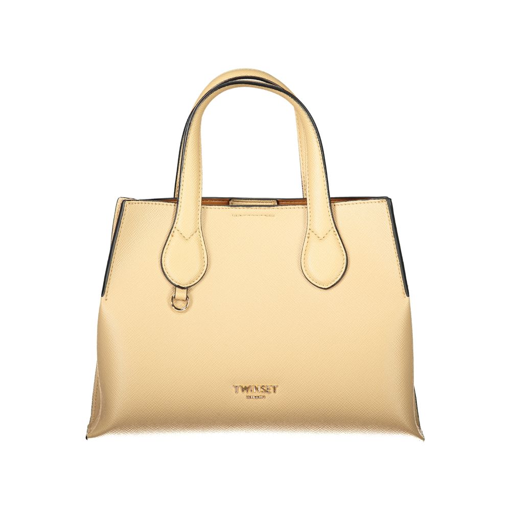 Beige Polyethylene Handbag