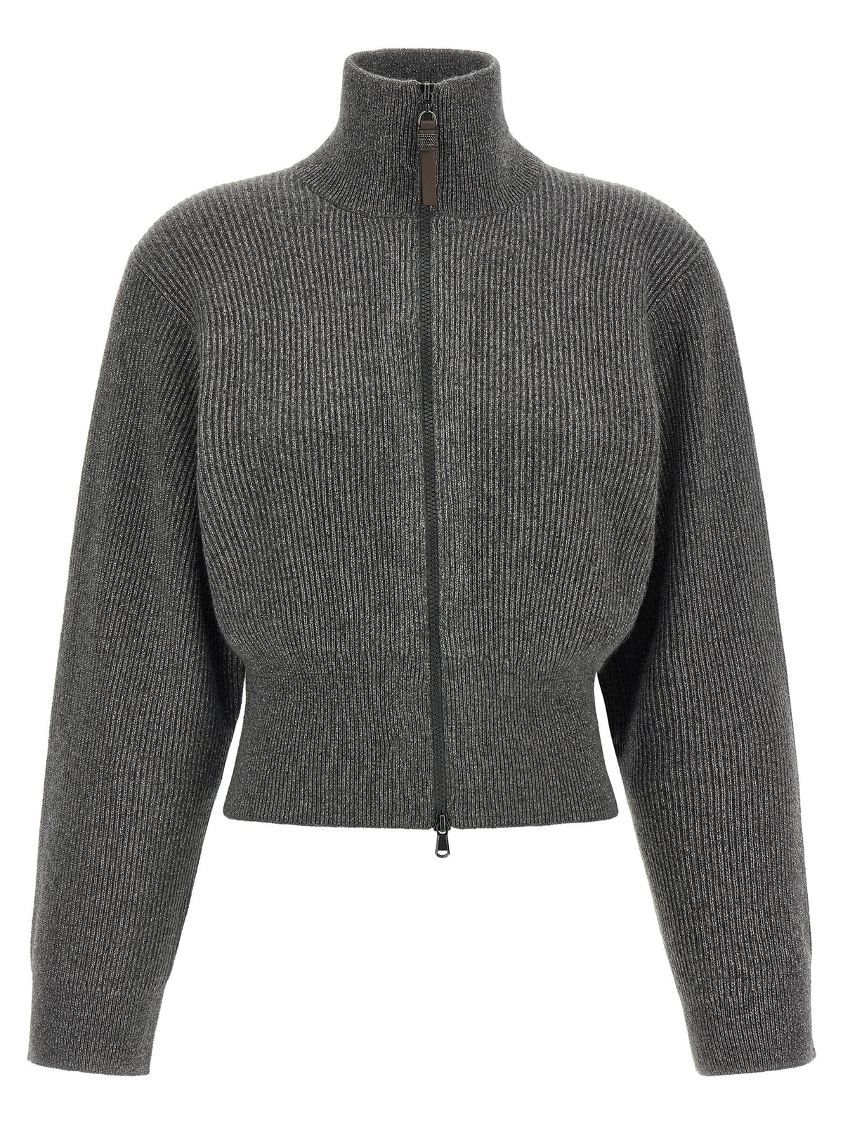 Gray Cashmere Cardigan
