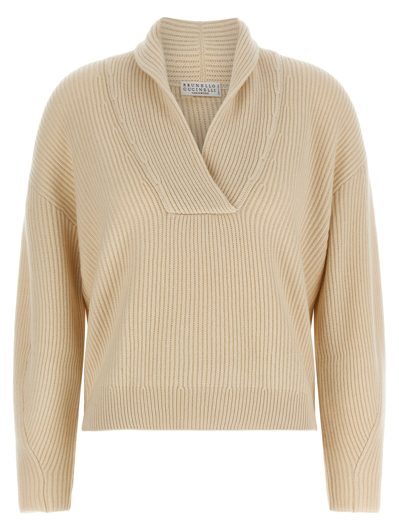 Beige Cashmere Cardigan