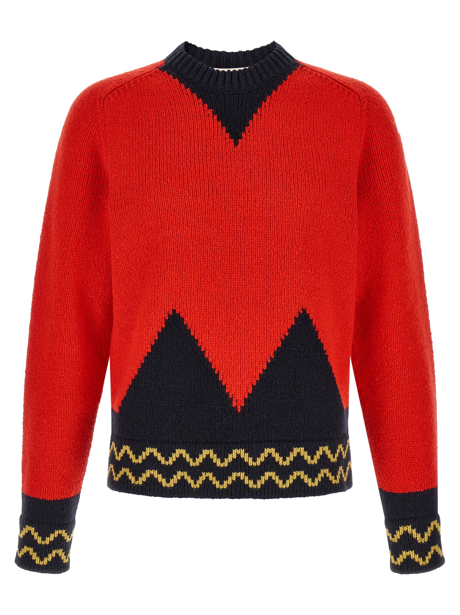 Red Wool Cardigan