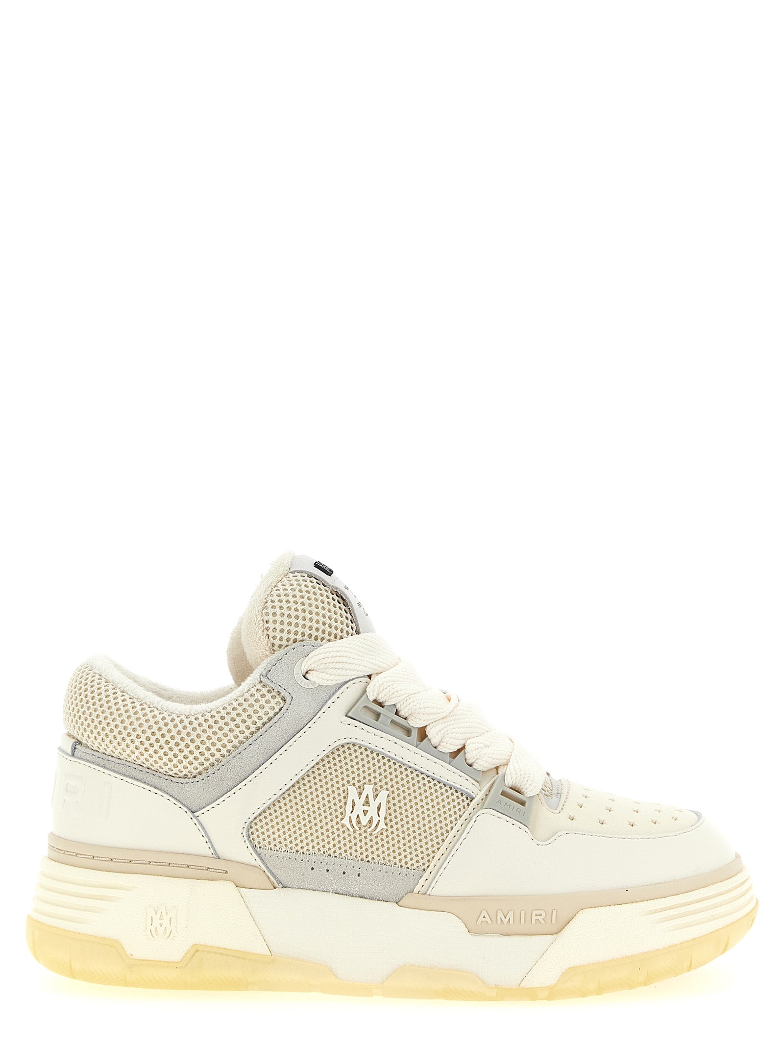 White Calfskin Chunky Sneakers