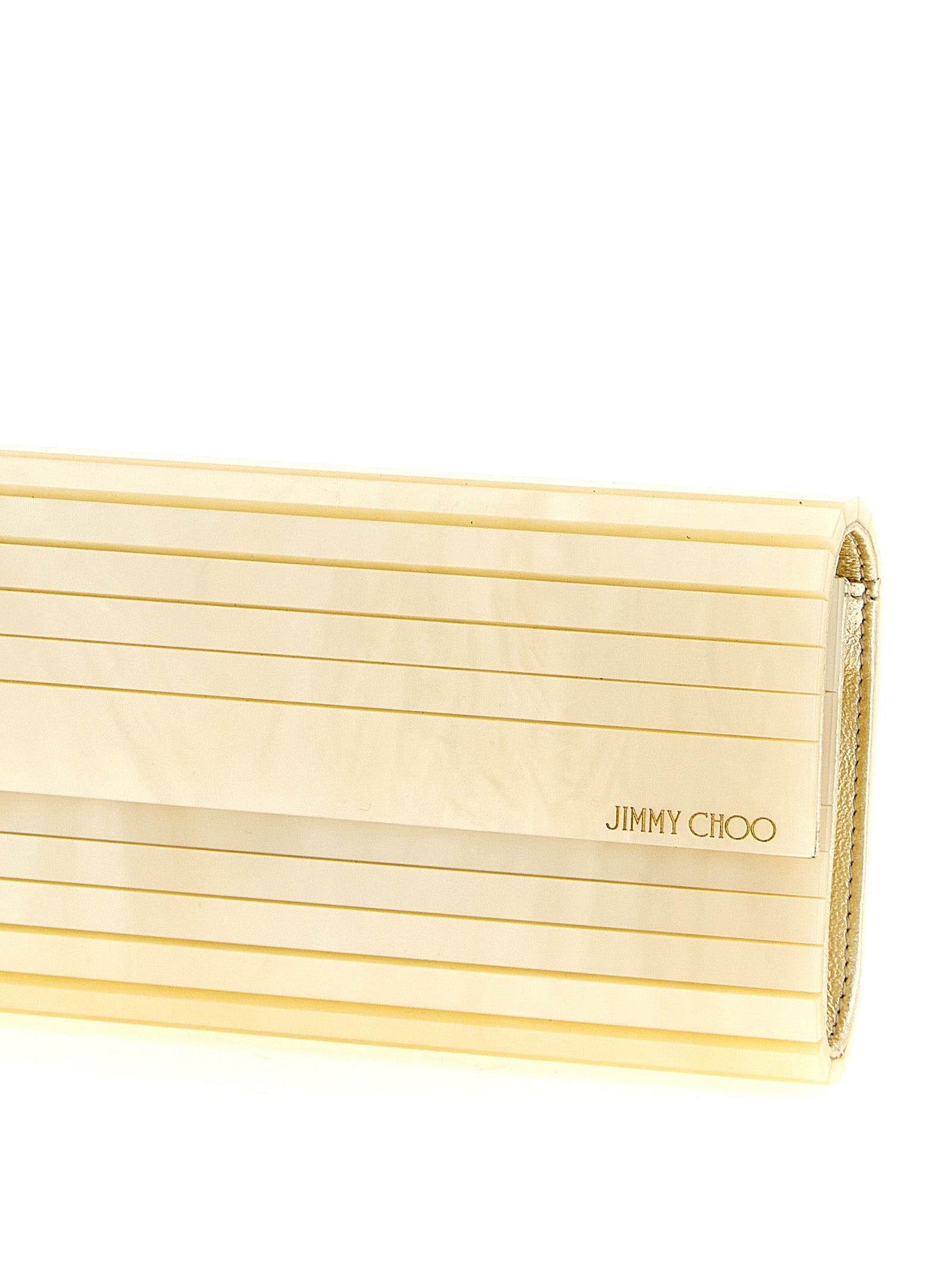 Gold Viscose Clutch Bag