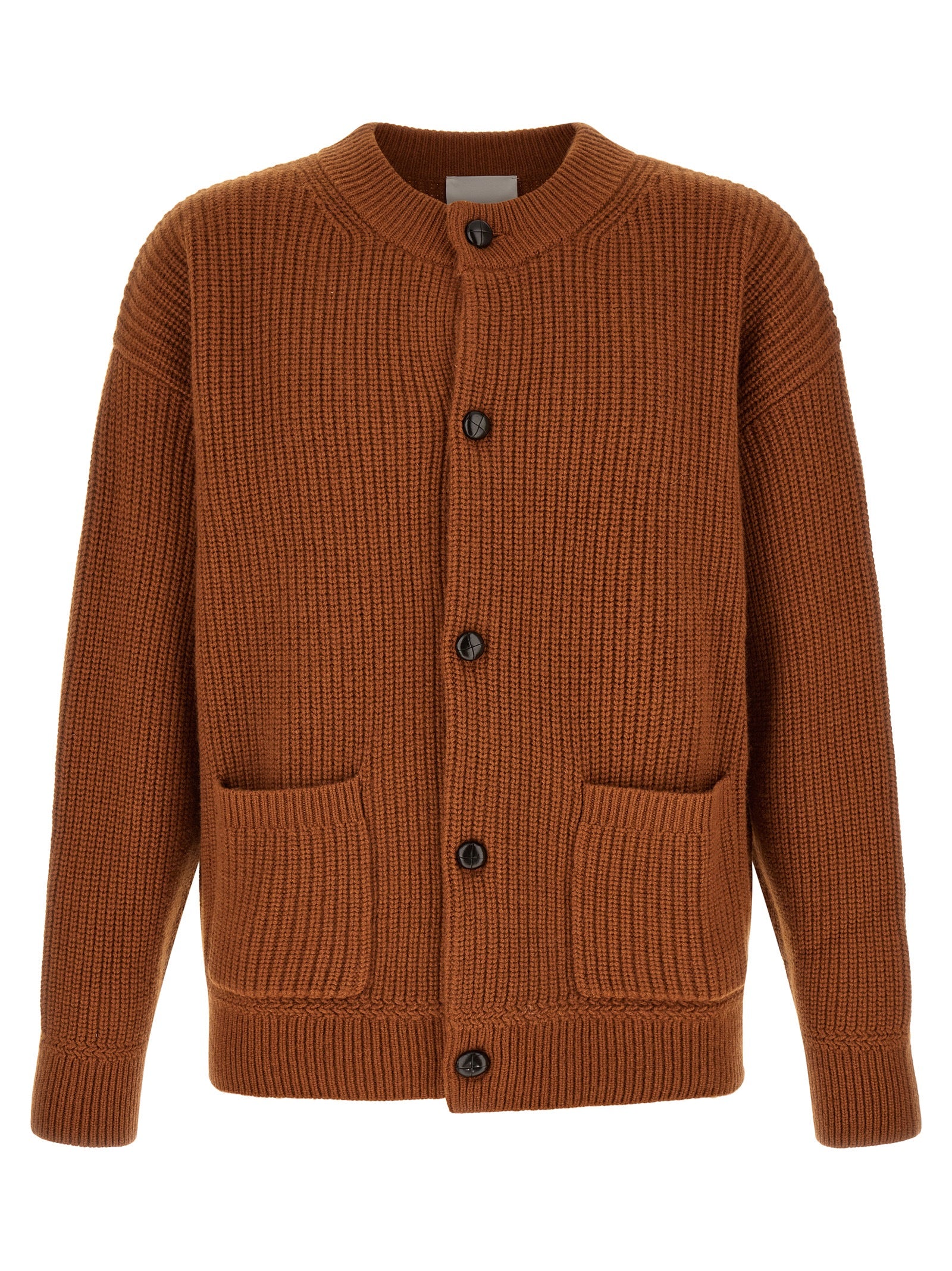 Brown Merino Wool Cardigan
