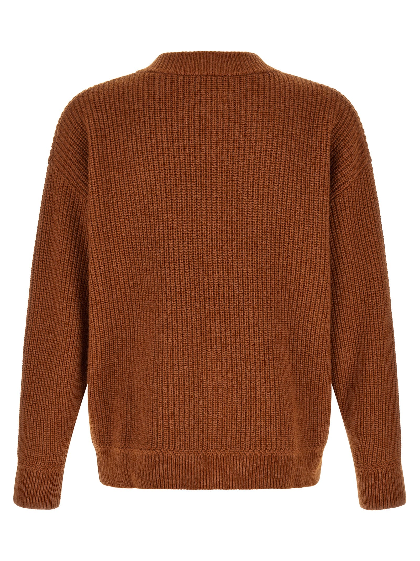Brown Merino Wool Cardigan