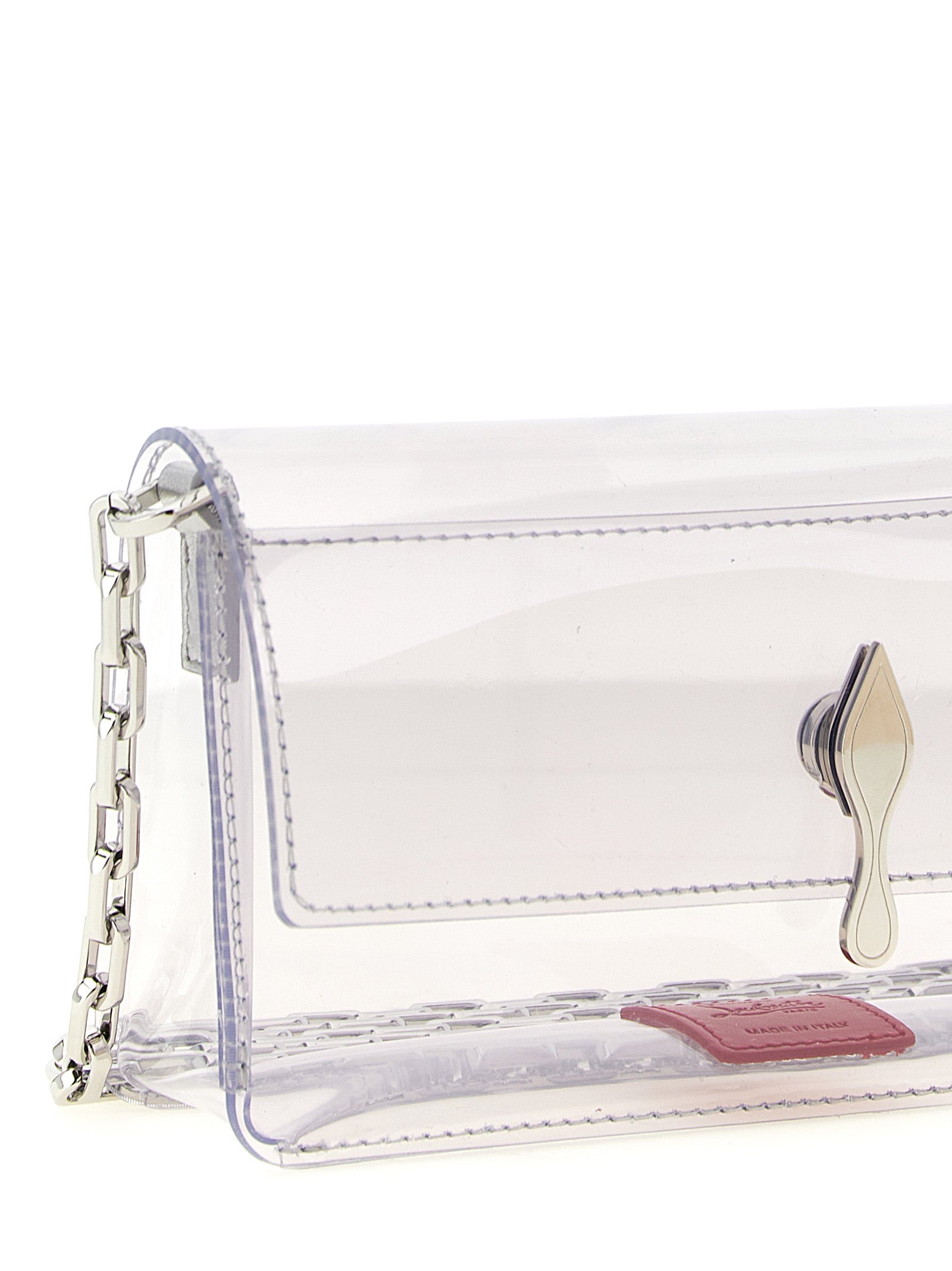 Silver Pvc Clutch Bag