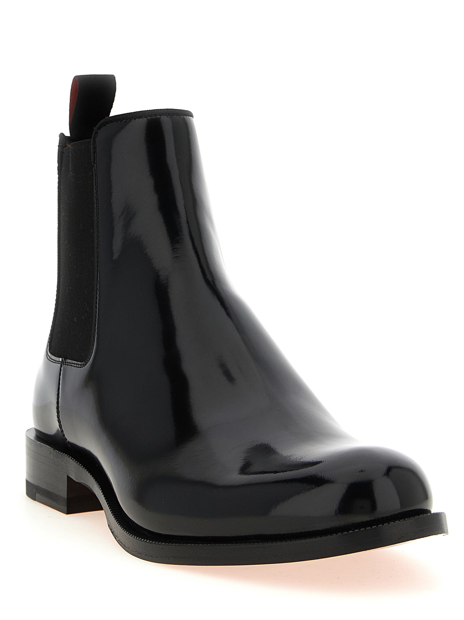 Black Calfskin Chelsea Boots