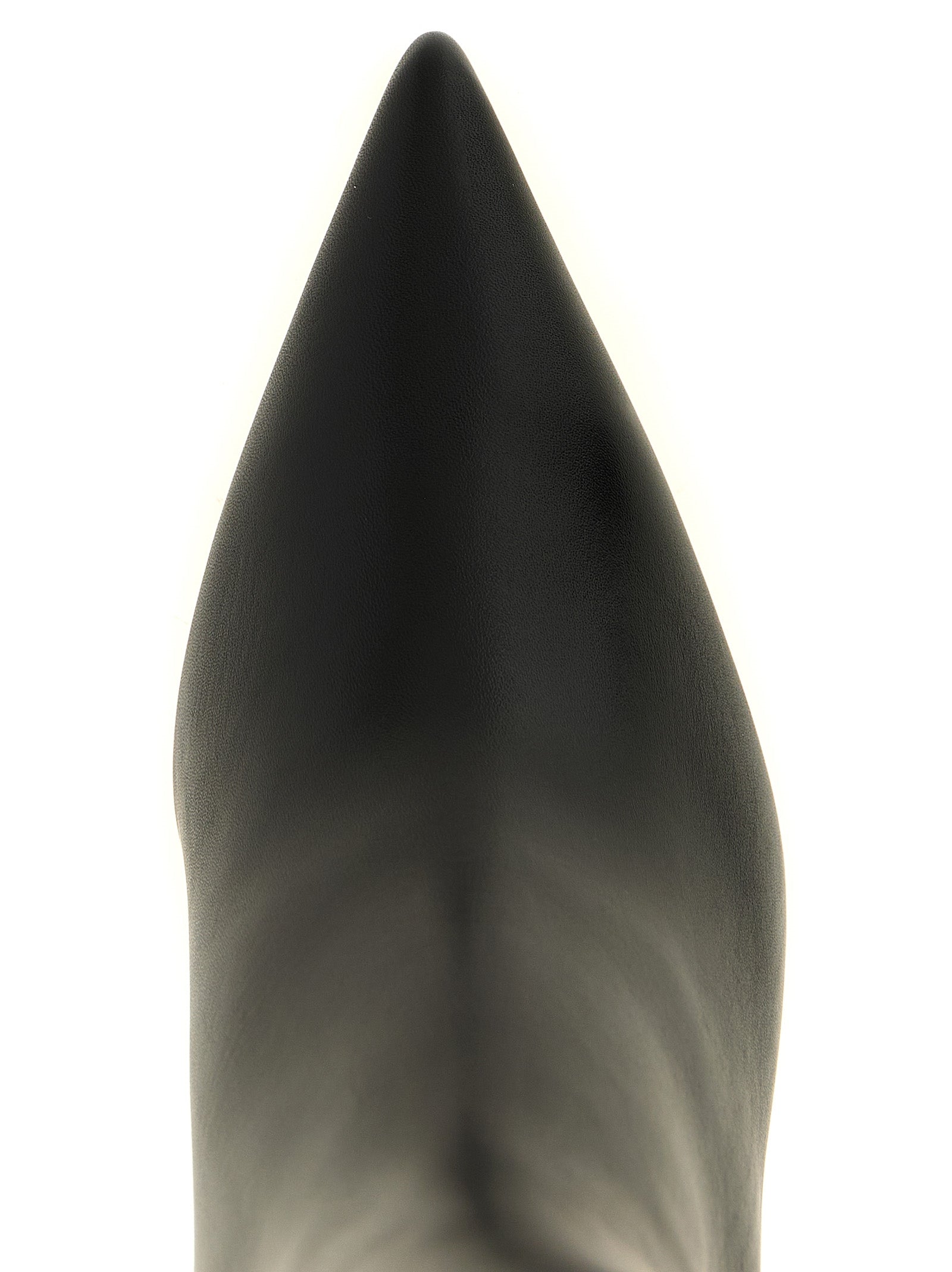Black Calfskin Over The Knee