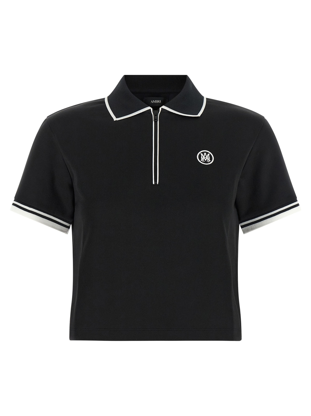 Black Polyester Polo Shirt
