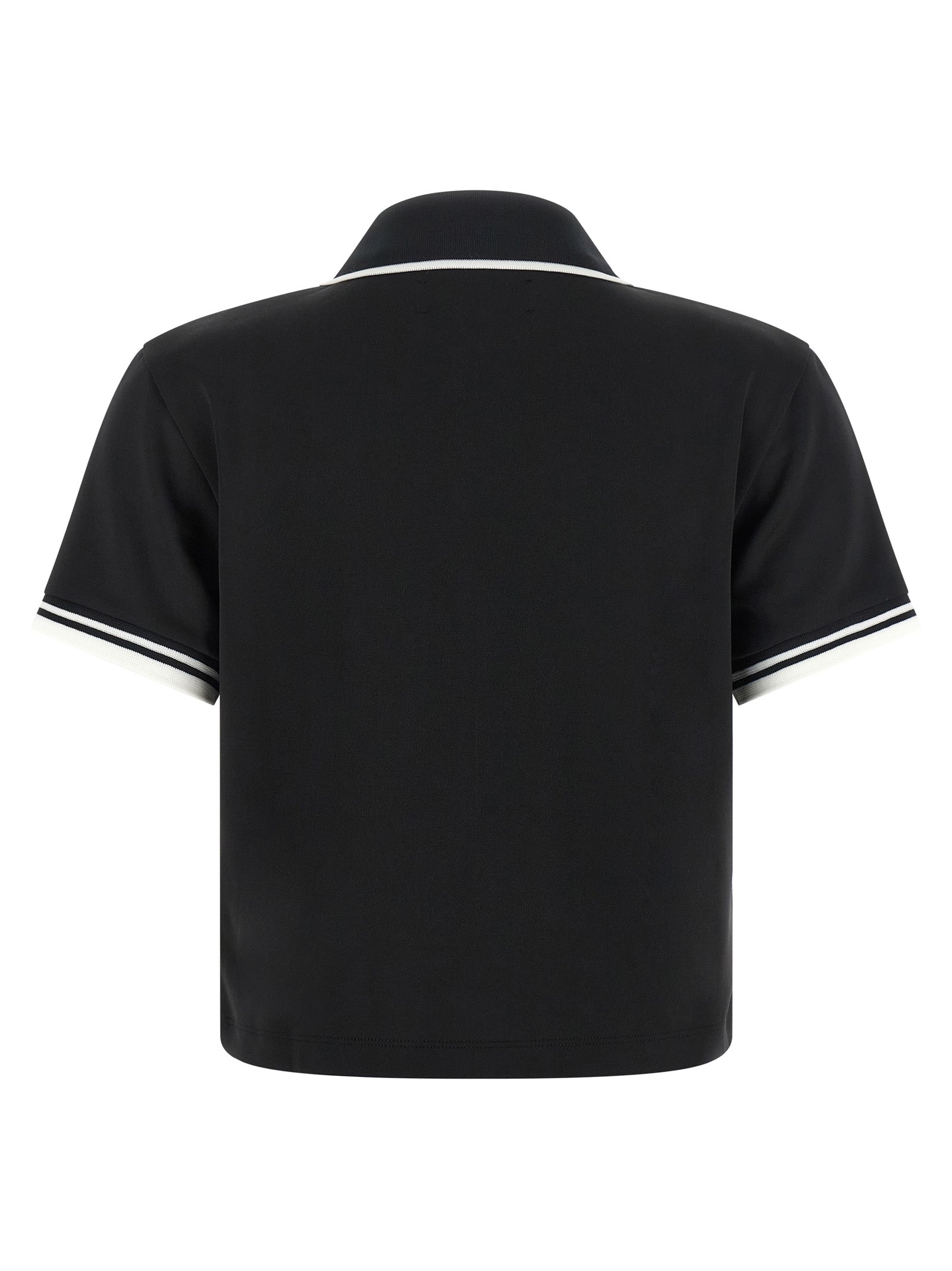 Black Polyester Polo Shirt