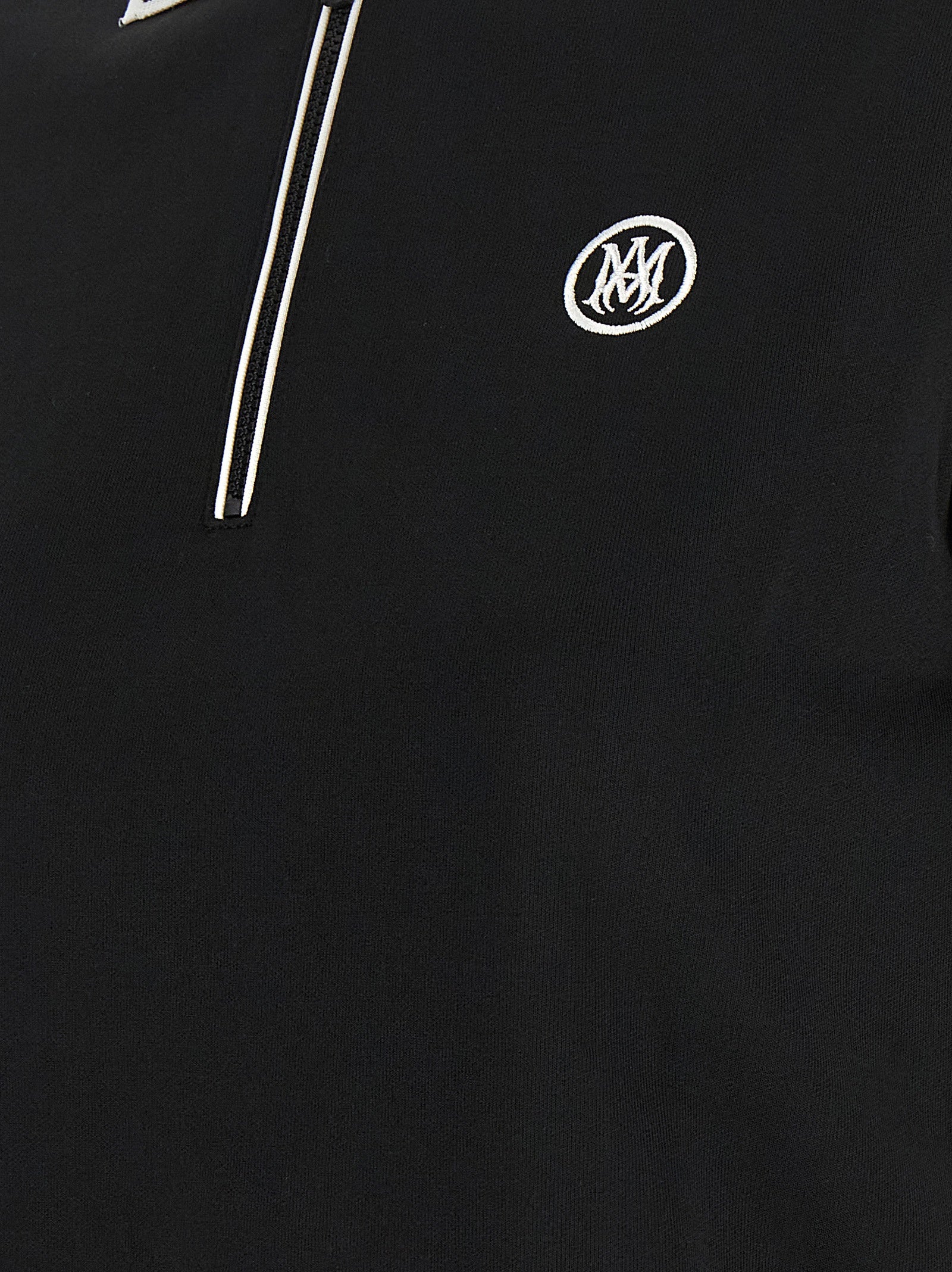 Black Polyester Polo Shirt